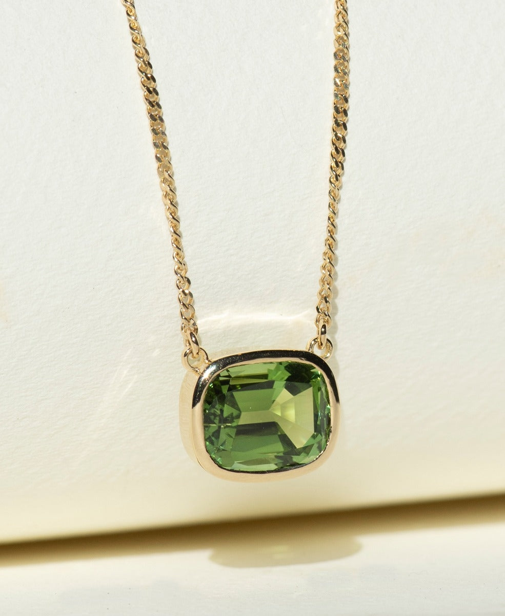 One of a Kind 362 - 18k Yellow Gold, Green Tourmaline