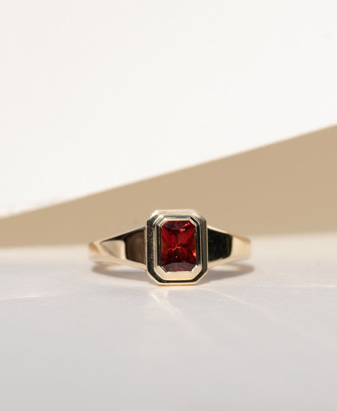 Garnet Ring, 9K Yellow Gold 925 Sterling offers Silver Garnet Ring, Red Stone Ring, Gemstone 9k Yellow Gold Garnet Ring, Natural stone ring (ms