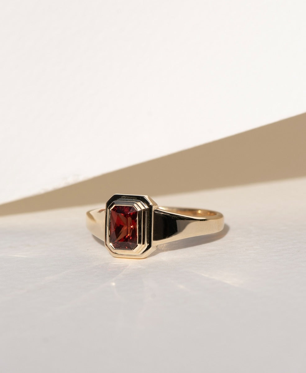 One of a Kind 466 - 9k Yellow Gold, Garnet