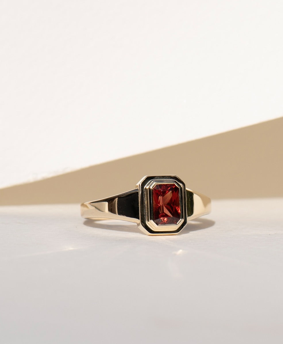 One of a Kind 466 - 9k Yellow Gold, Garnet