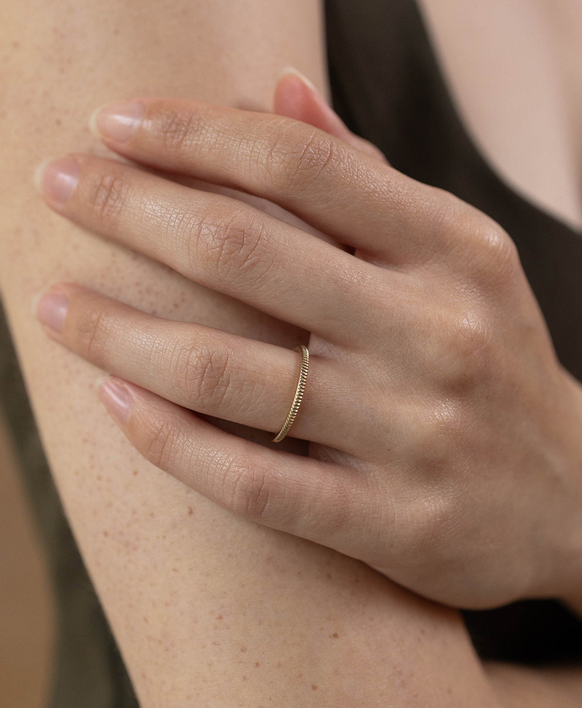 Kenza Stacker Ring - 22k Gold Vermeil