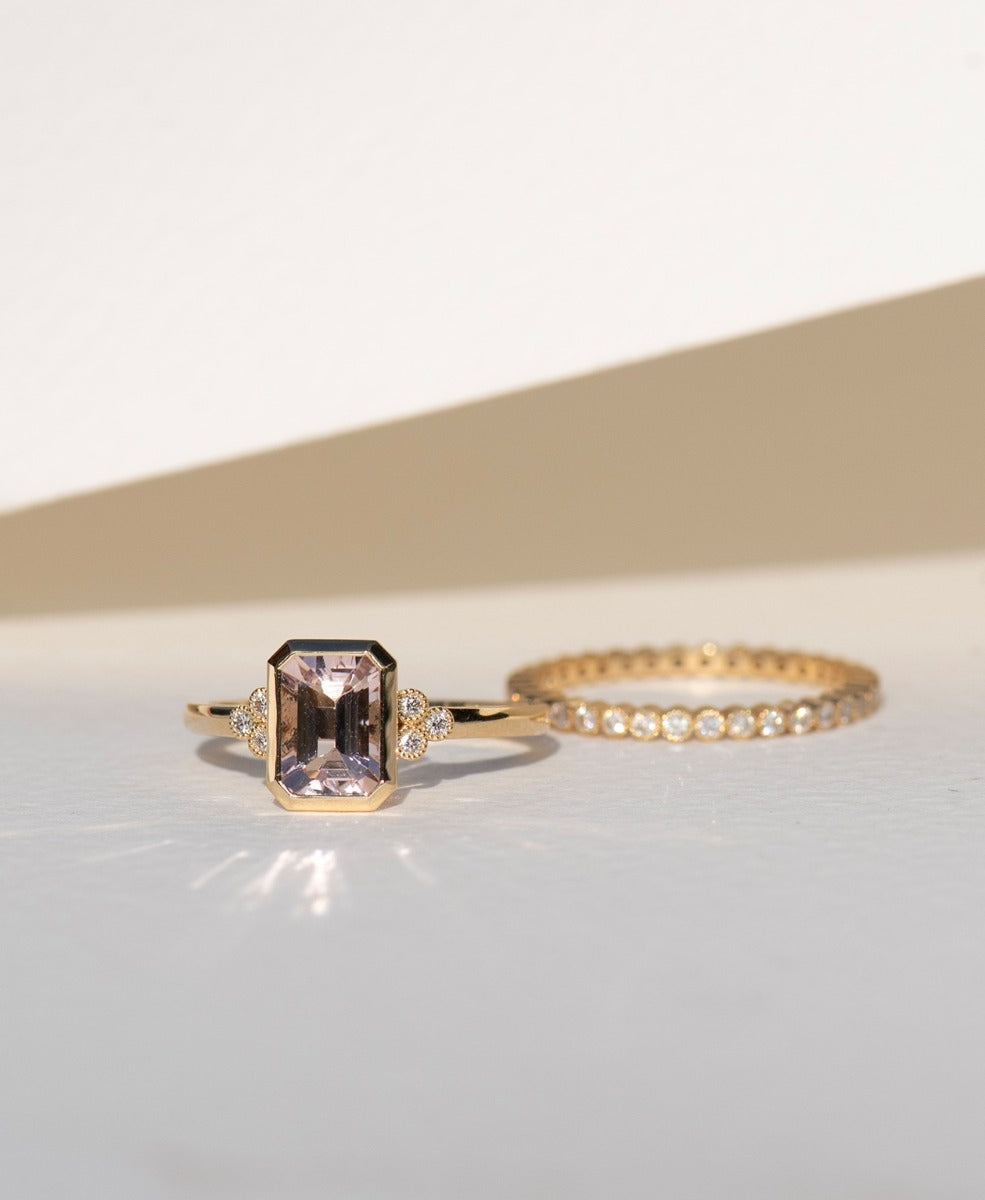 Limited Edition 176 - 18k Yellow Gold, Pink Morganite