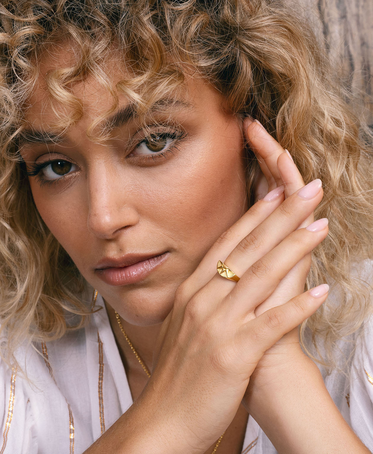 Let the Sun Shine In Ring  - 22k Gold Vermeil