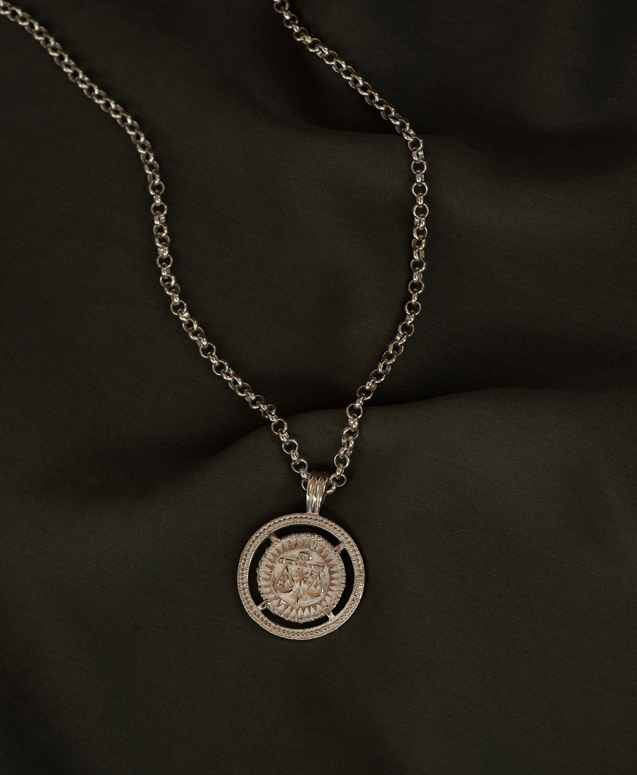 Libra Necklace - 925 Sterling Silver