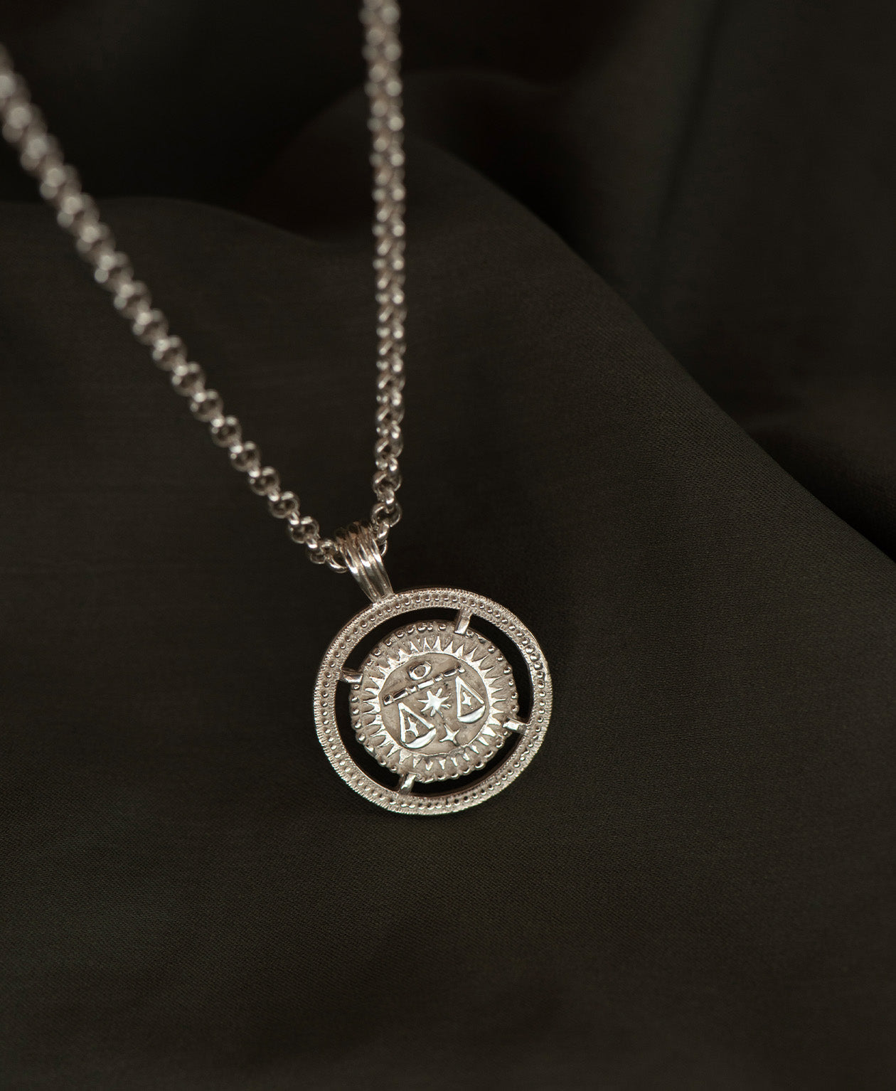 Libra Necklace - 925 Sterling Silver | Zoë & Morgan NZ