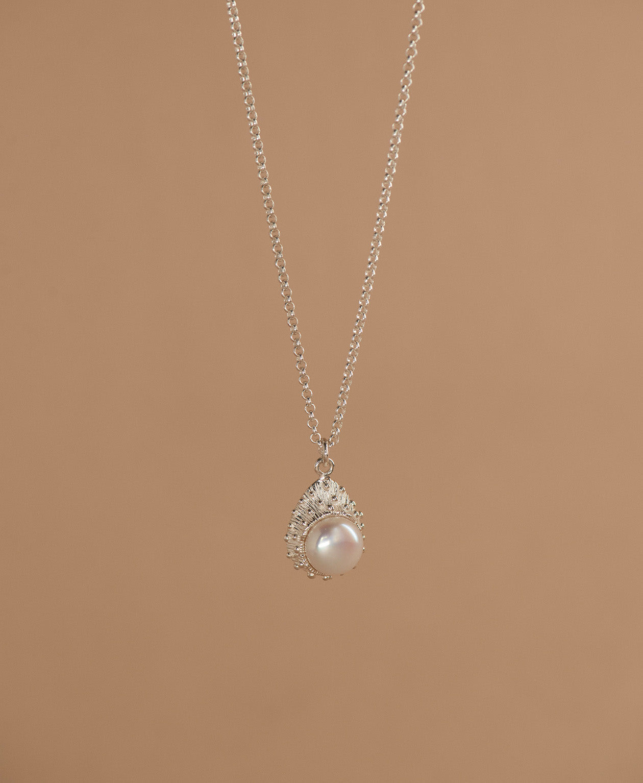 Lulu Necklace - 925 Sterling Silver, Pearl