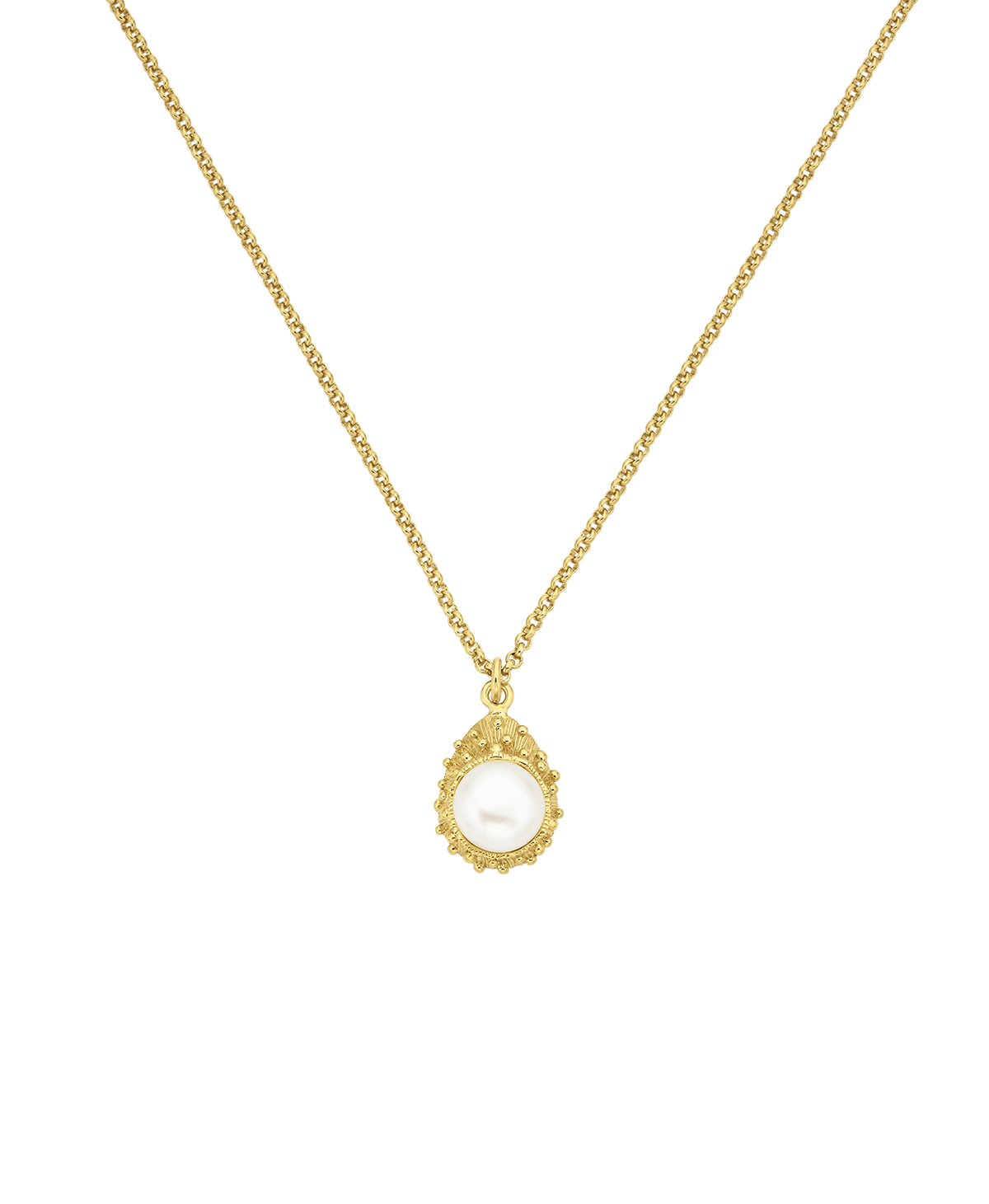 Lulu Necklace - 22k Gold Vermeil, Pearl | Zoë & Morgan NZ