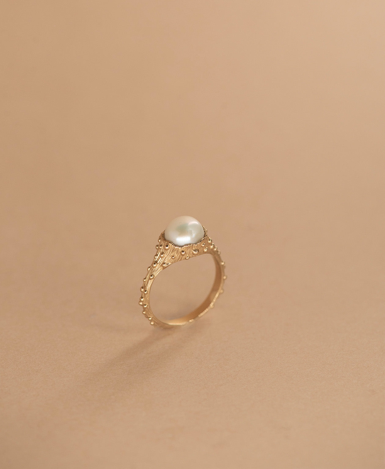 Lulu Ring - 22k Gold Vermeil, Pearl | Zoë & Morgan NZ