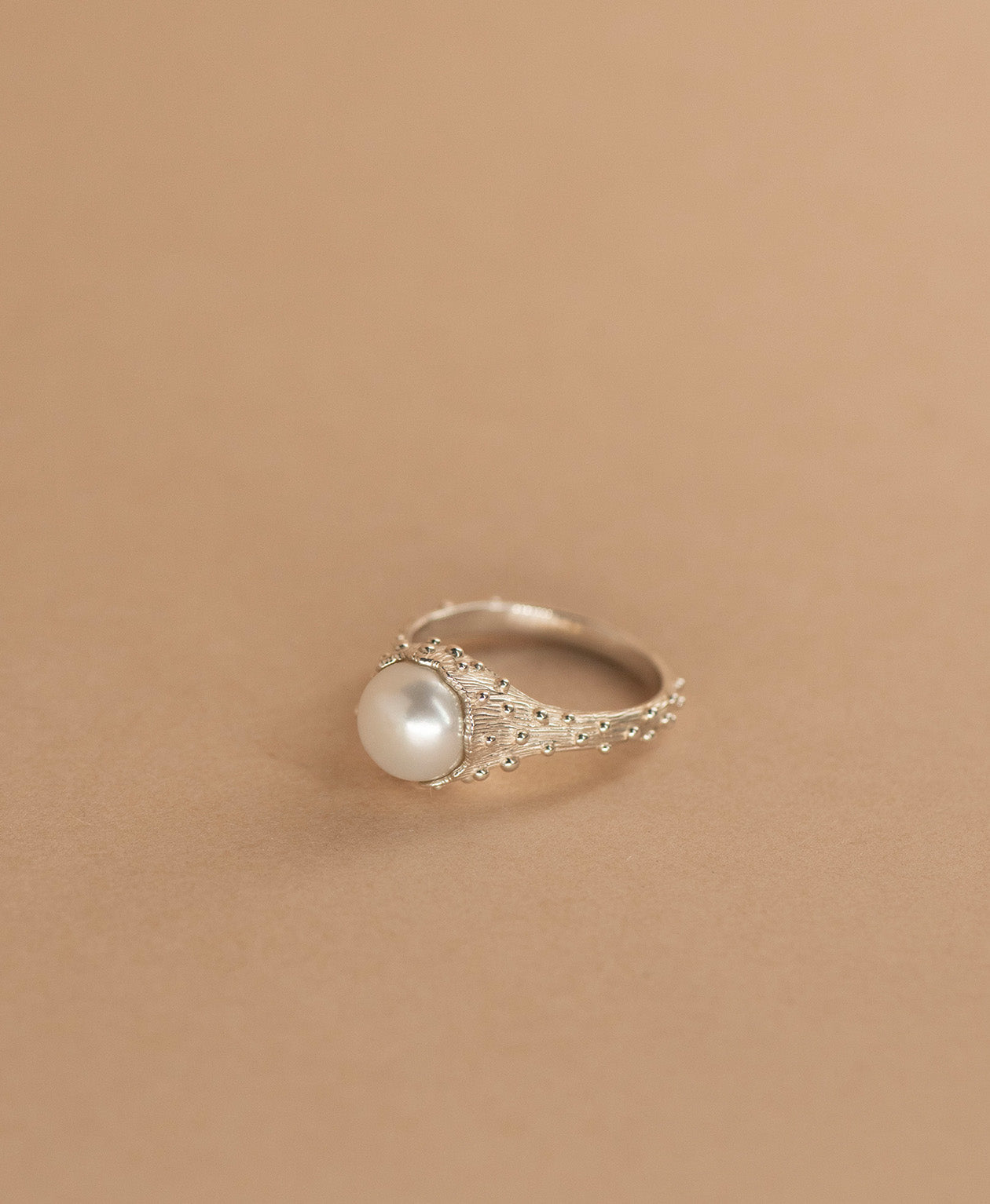Lulu Ring - 925 Sterling Silver, Pearl