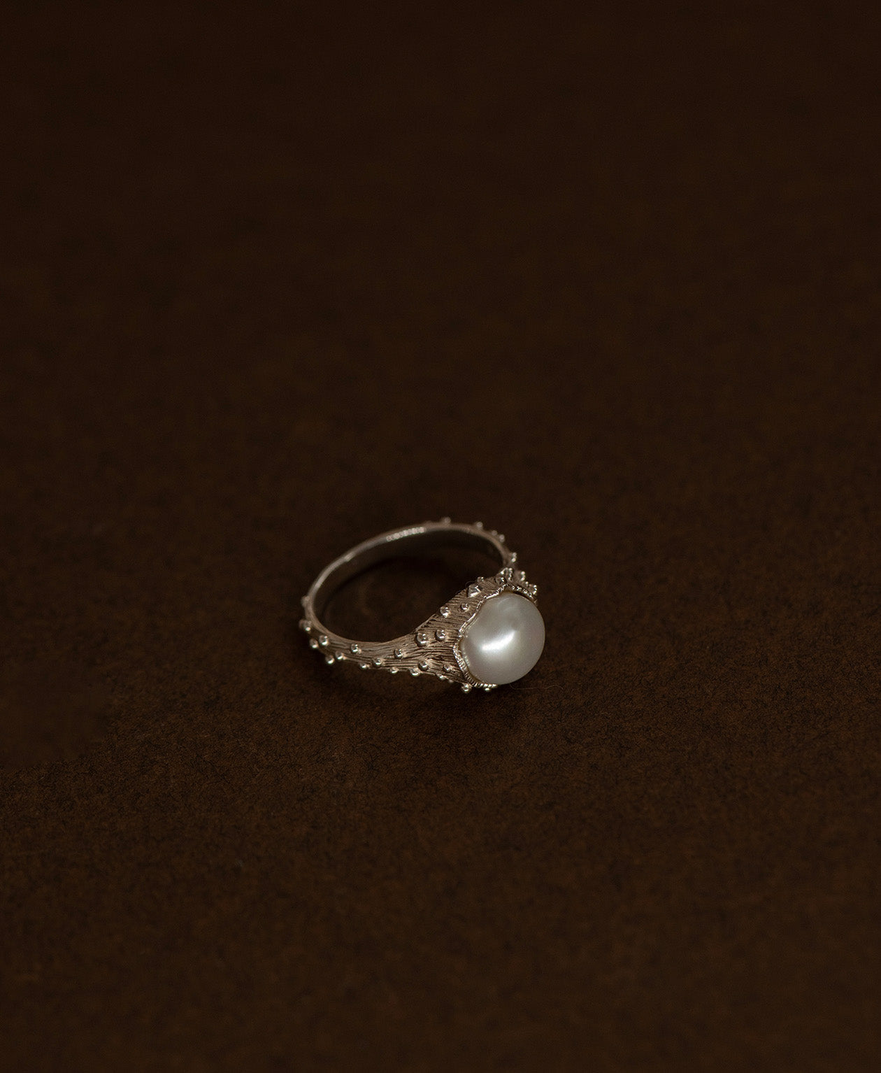 Lulu Ring - 925 Sterling Silver, Pearl
