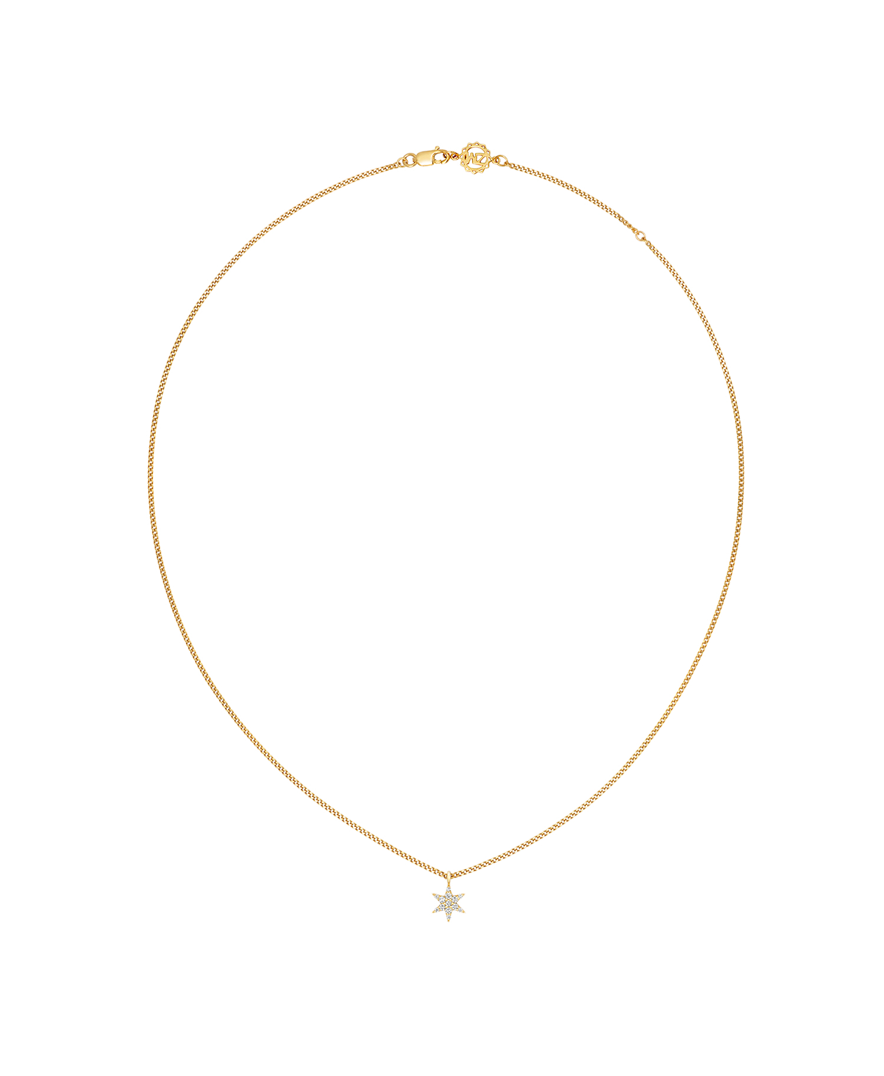 Mini Anahata Necklace - 9k Yellow Gold, Diamond