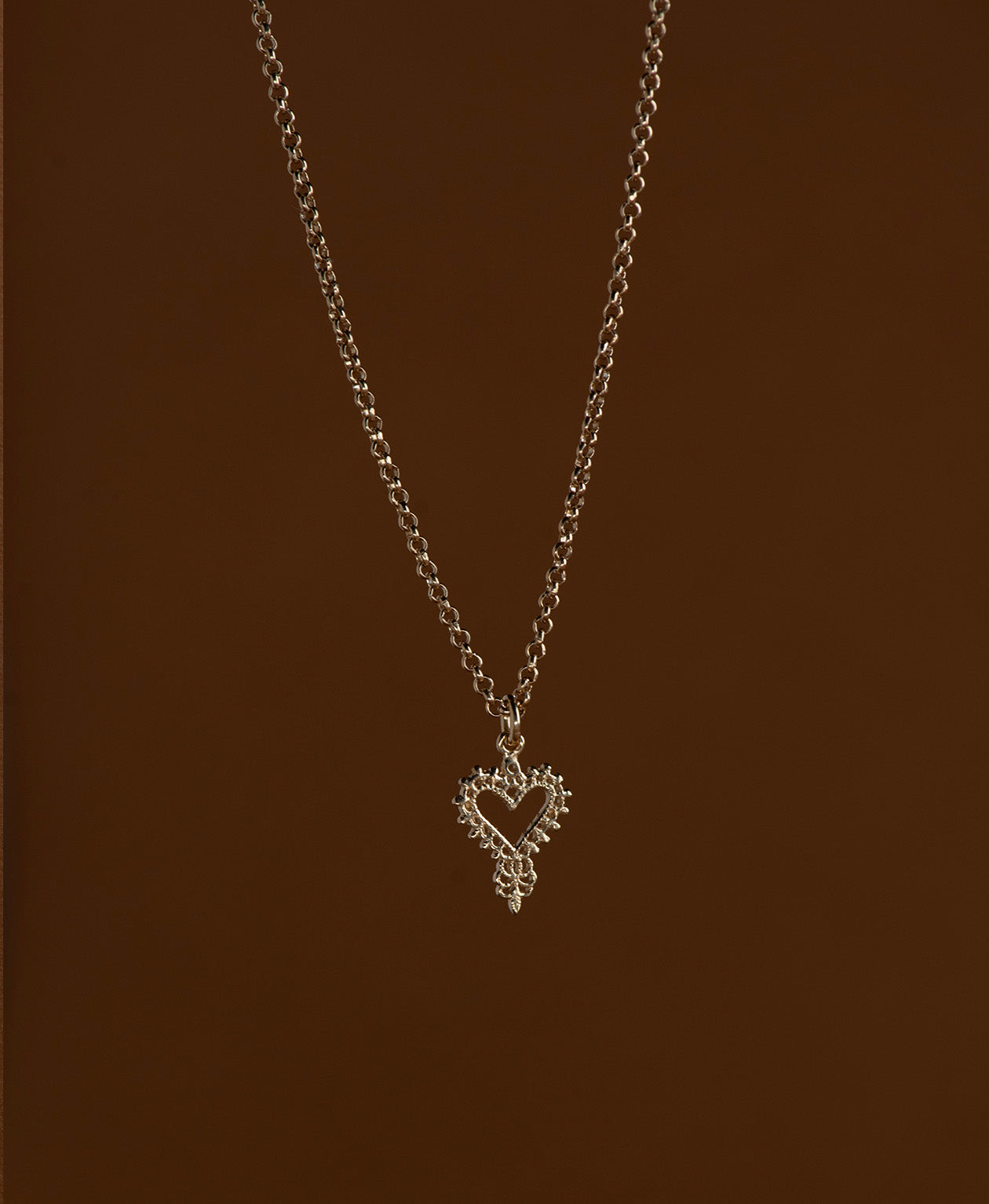 Mini Gypsy Heart Necklace - 22k Gold Vermeil