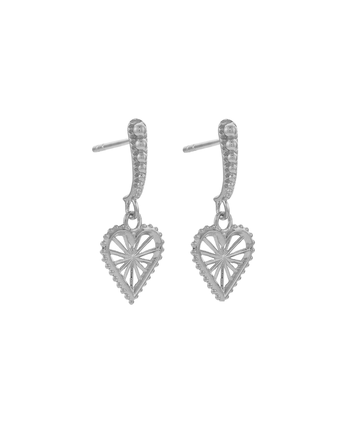 Mini Sweet Heart Earrings - 925 Sterling Silver | Zoë & Morgan NZ