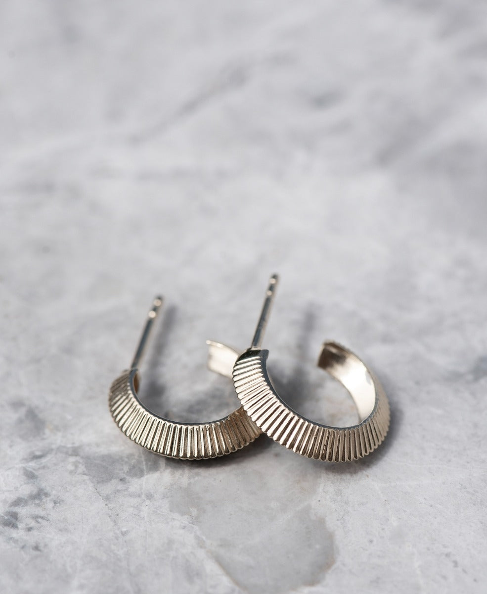 Mini Tasa Hoop Earrings - 925 Sterling Silver