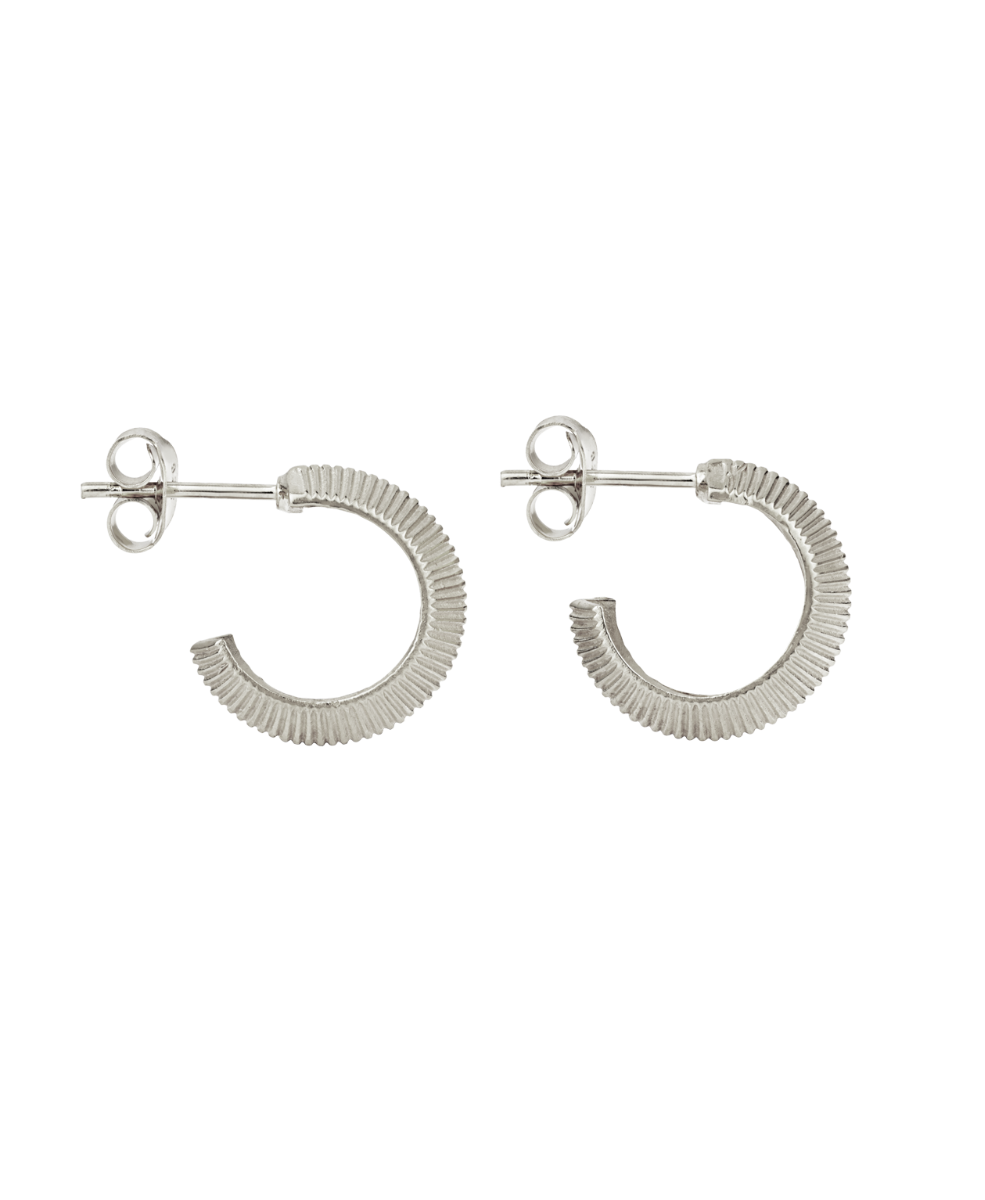 Mini Tasa Hoop Earrings - 925 Sterling Silver