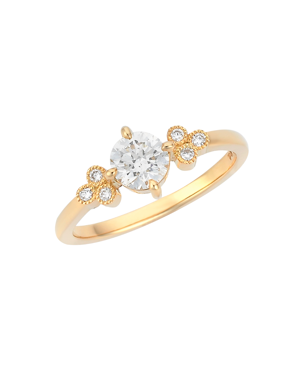 Mon Cheri Engagement Ring - 18k Yellow Gold, Round Brilliant Cut Diamond 0.60 carat