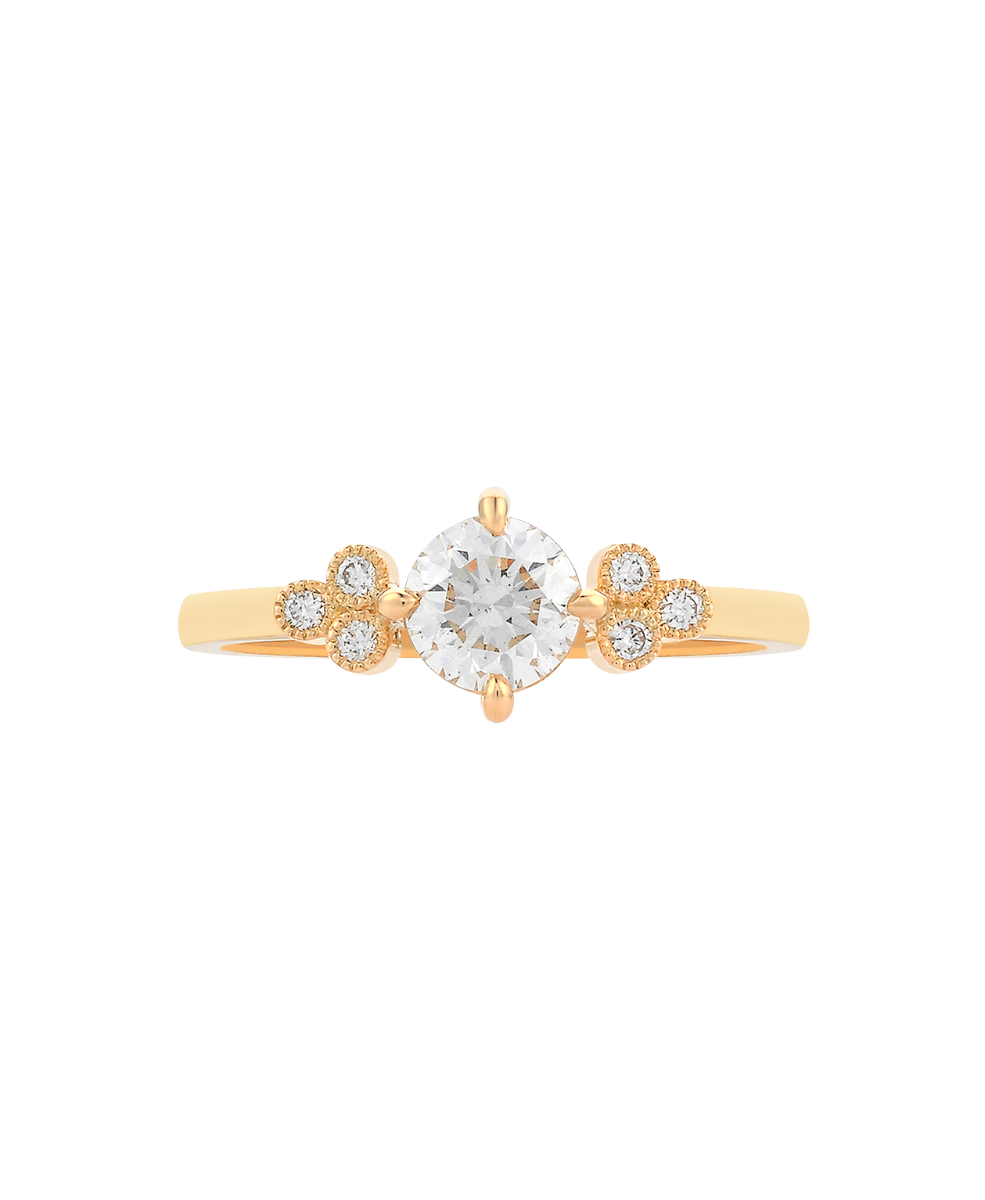 Mon Cheri Engagement Ring - 18k Yellow Gold, Round Brilliant Cut Diamond 0.60 carat