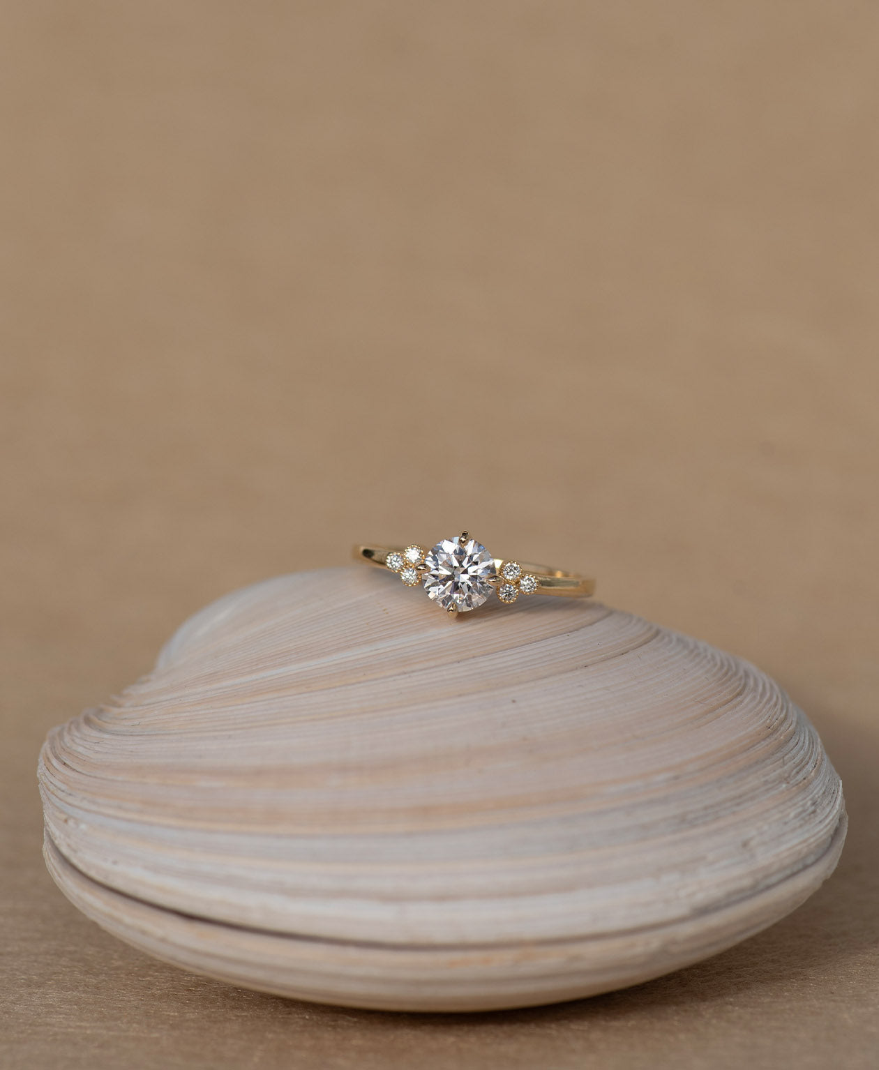 Mon Cheri Engagement Ring - 18k Yellow Gold, Round Brilliant Cut Diamond 0.70 carat