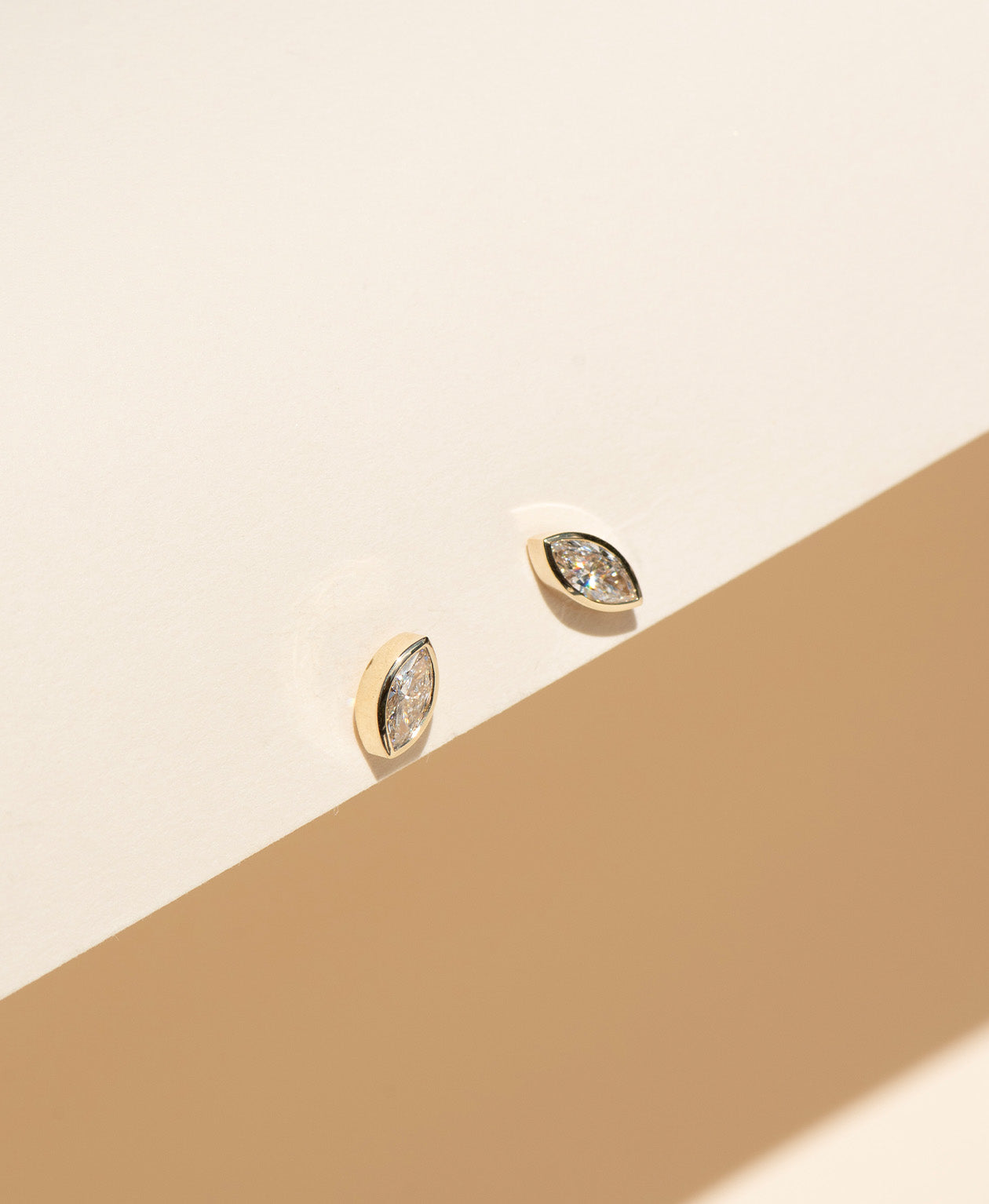 Mon Petit Studs - 9k yellow Gold, Lab Grown Diamond