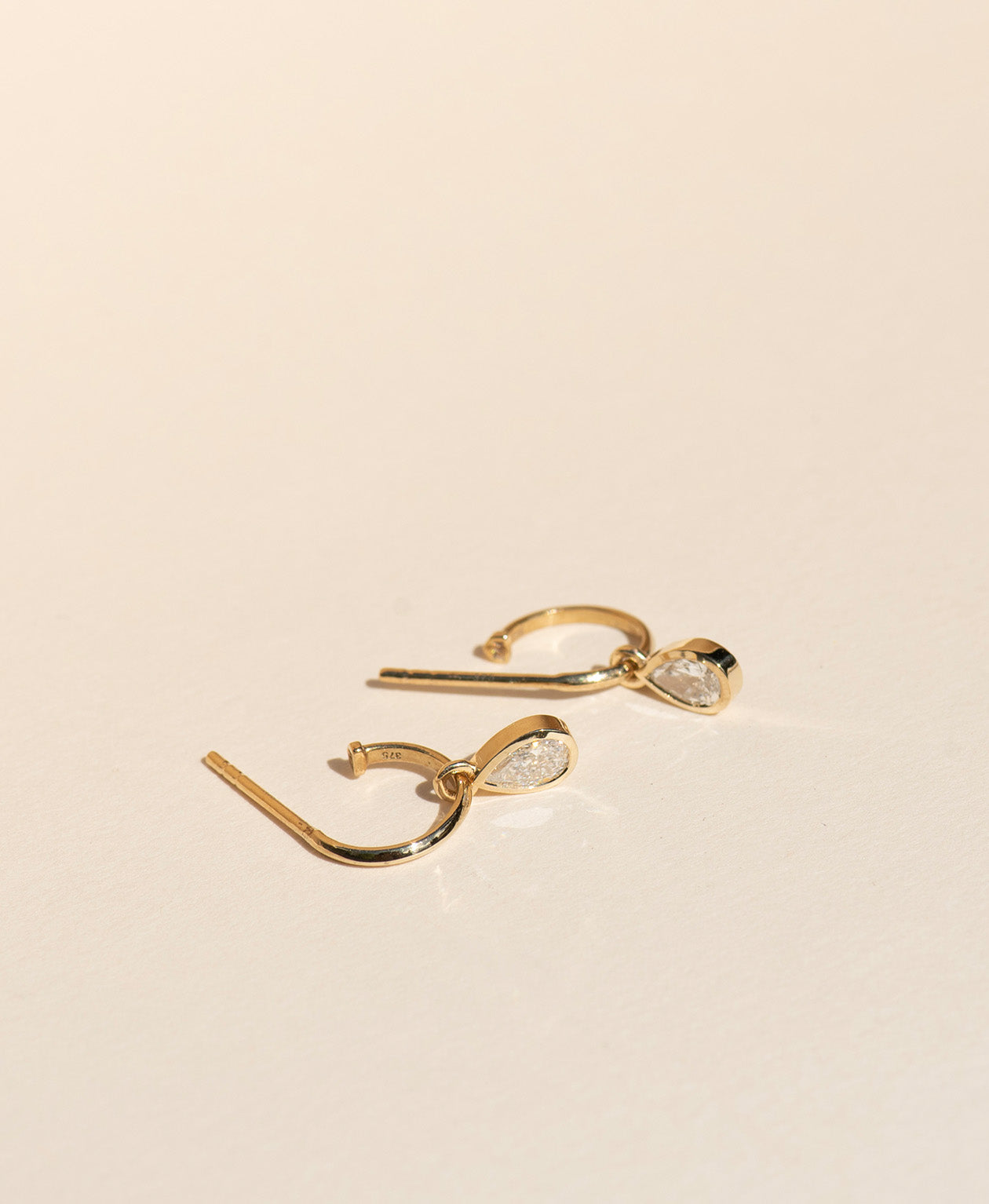 Mon Petit Hoops - 9k Yellow Gold, Lab Grown Diamond