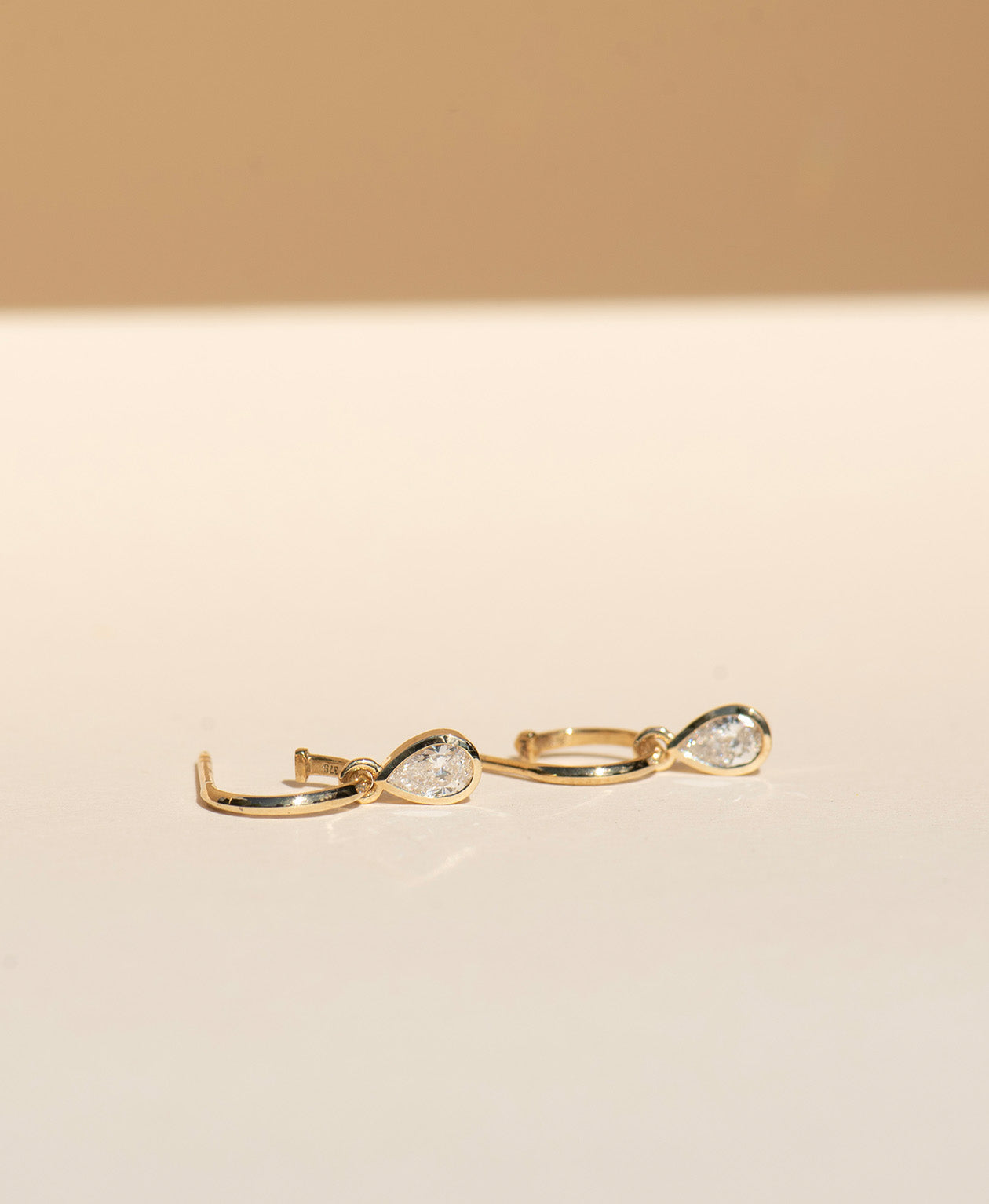 Mon Petit Hoops - 9k Yellow Gold, Lab Grown Diamond