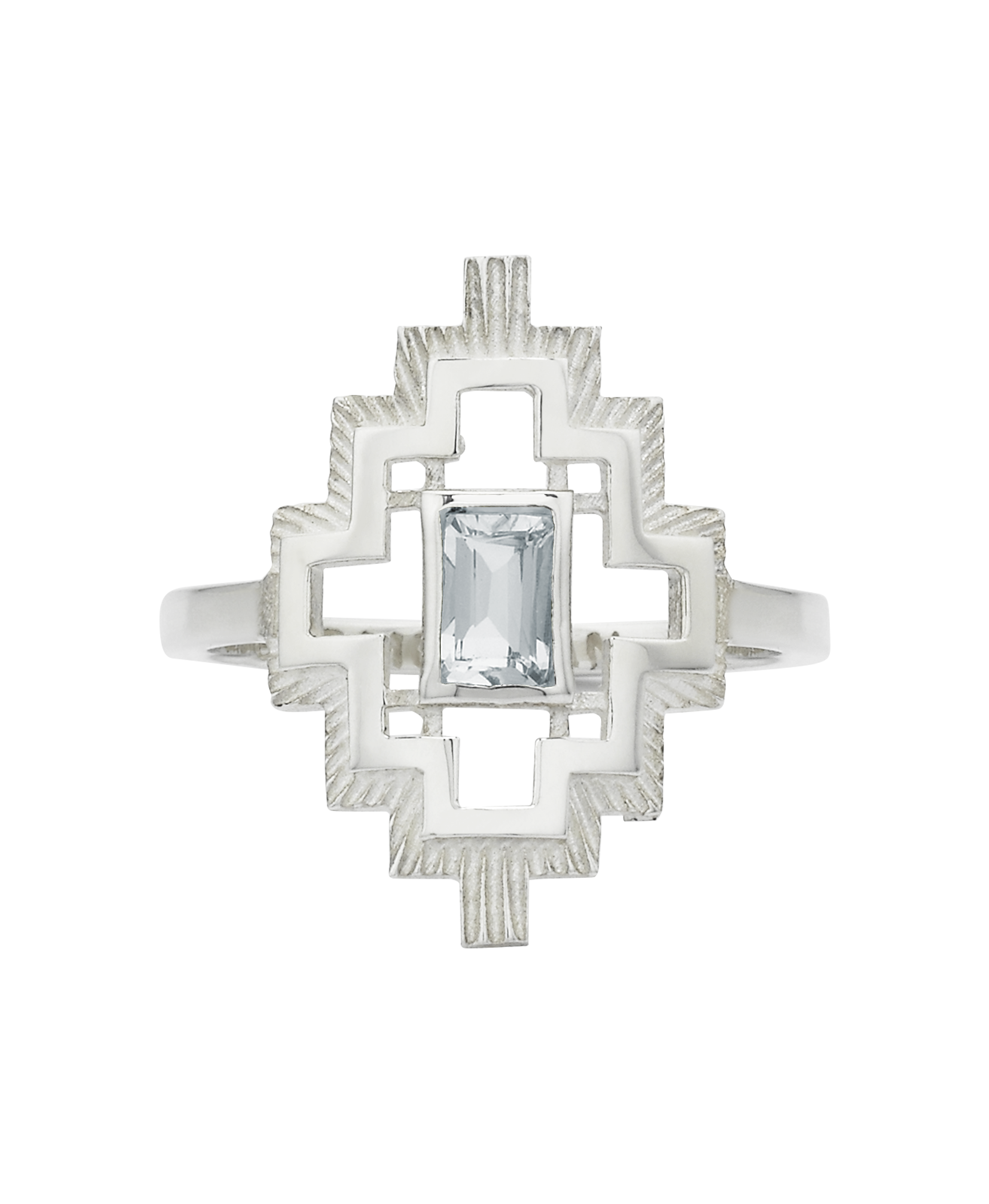 Munay Ring - 925 Sterling Silver, Aquamarine