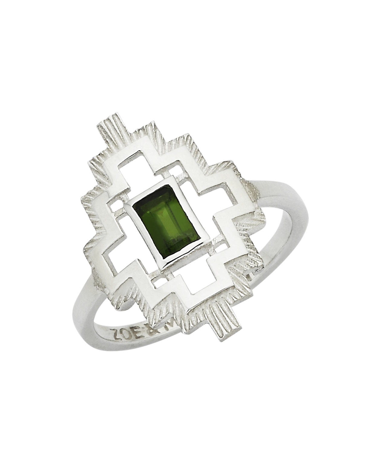 Munay Ring - 925 Sterling Silver, Chrome Diopside