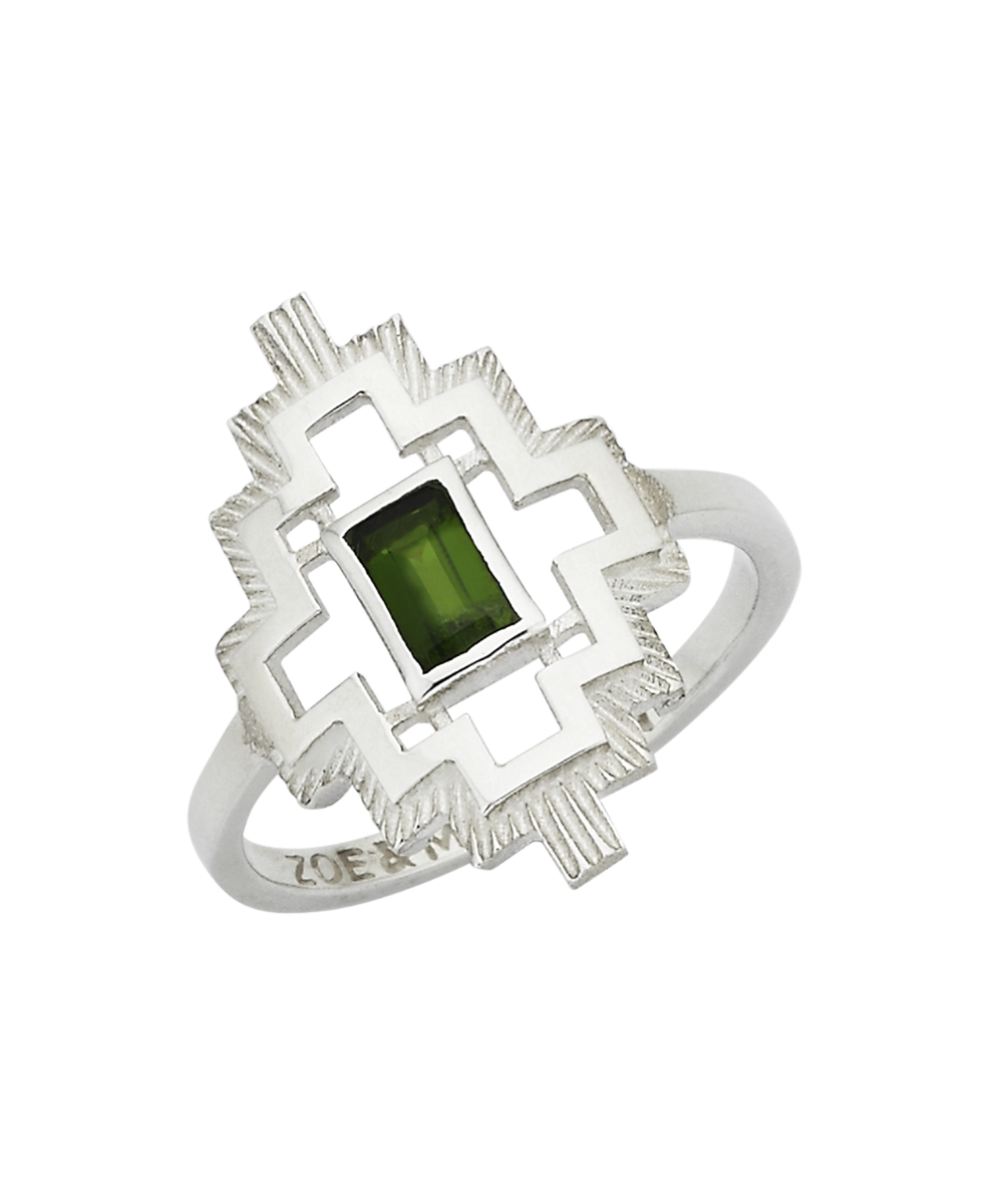 Munay Ring - 925 Sterling Silver, Chrome Diopside