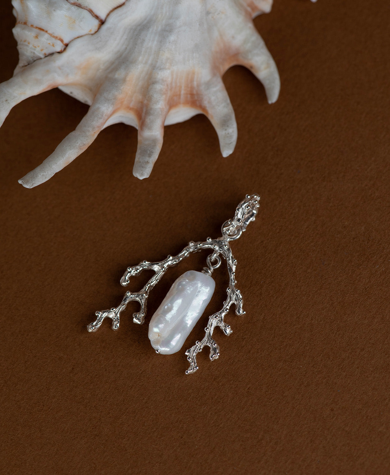 Mutiara Charm - 925 Sterling Silver, Baroque Pearl