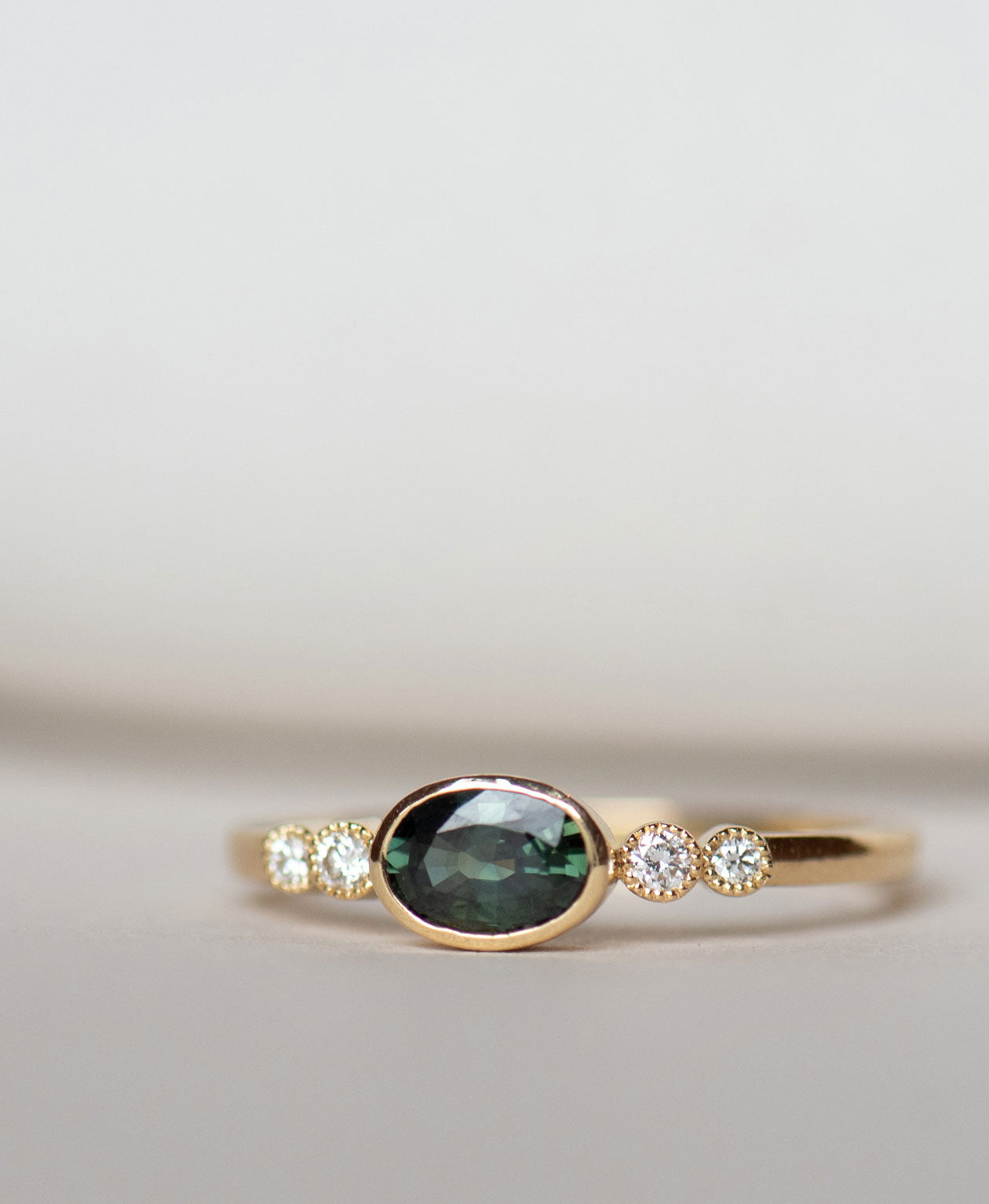 One of a Kind 275 - 18k Yellow Gold, Green Sapphire