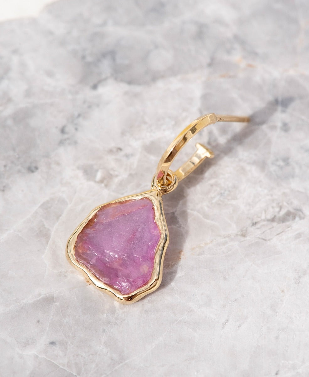 One of a Kind 387 - 18k Yellow Gold, Pink Sapphire