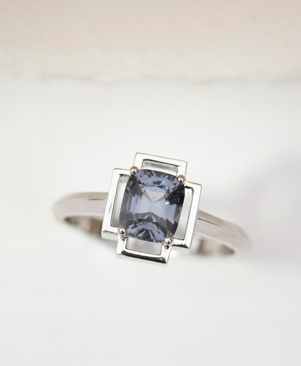 One of a Kind 402 - Platinum, Grey Spinel