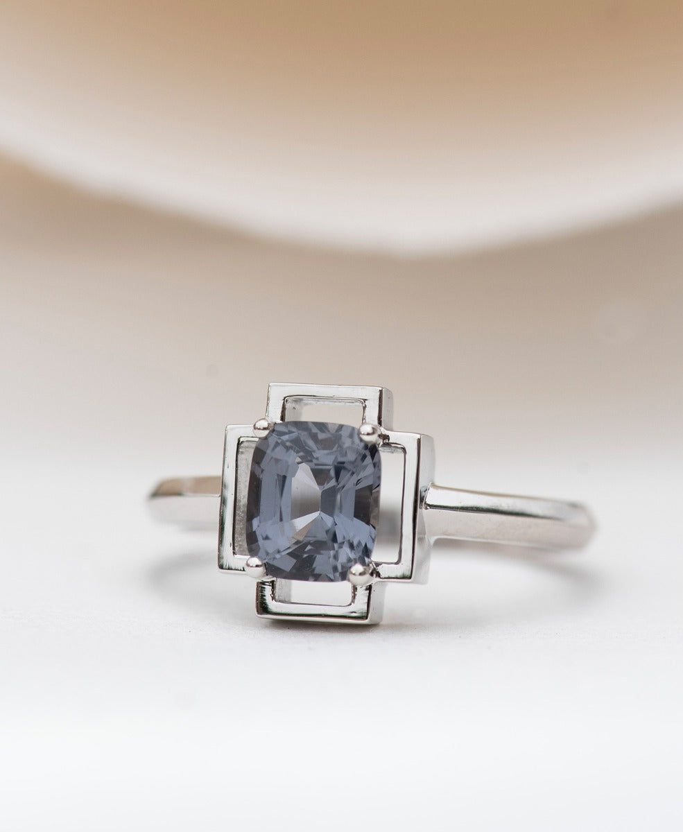 One of a Kind 402 - Platinum, Grey Spinel