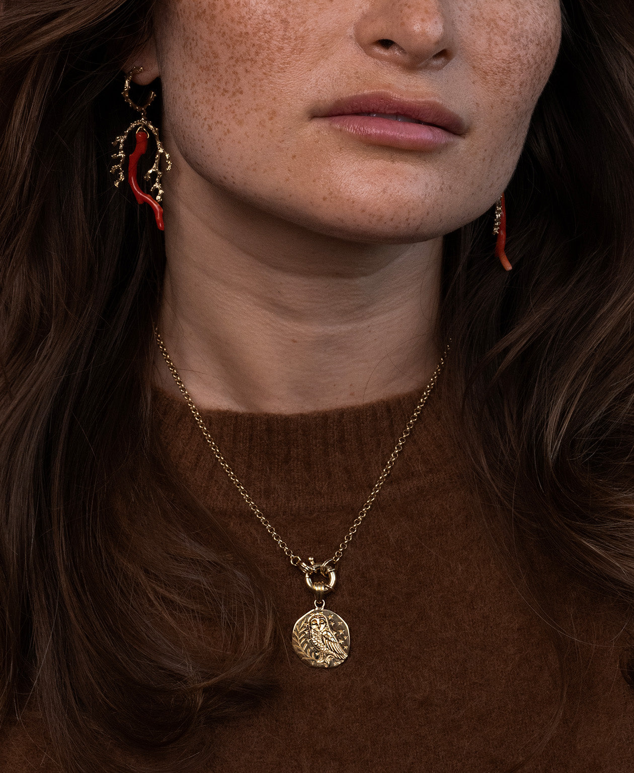 Owl Charm - 22k Gold Vermeil