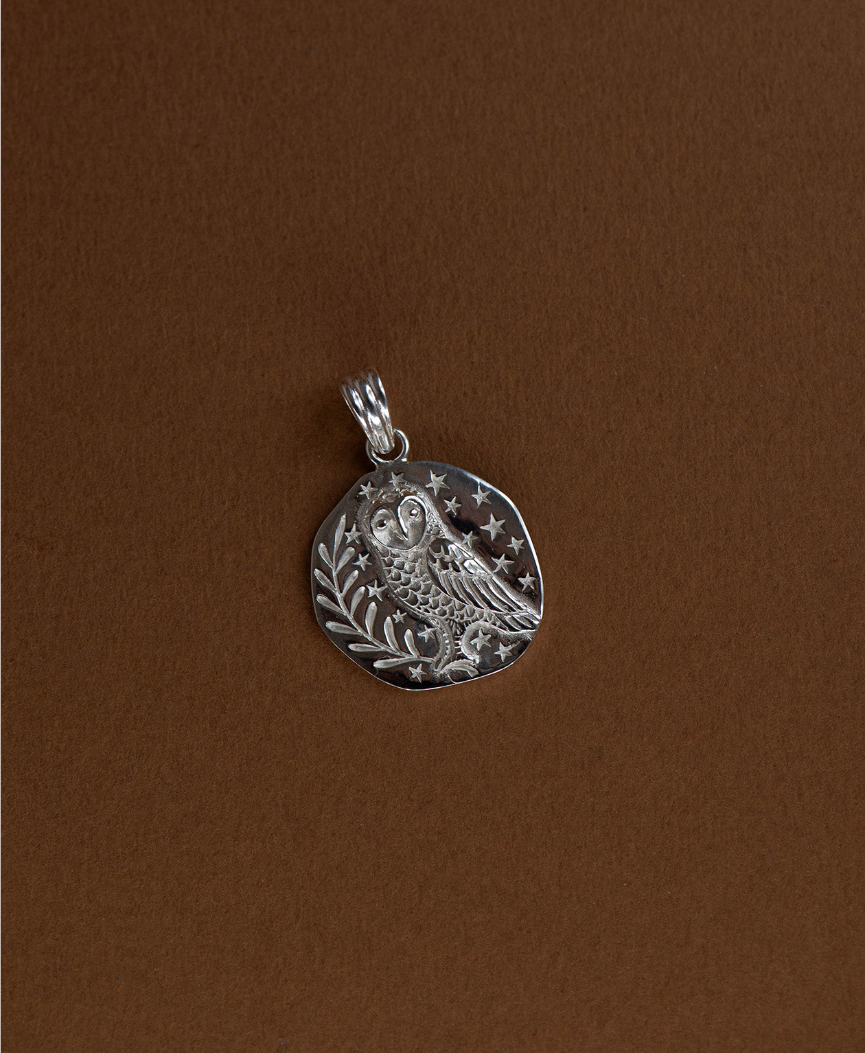 Owl Charm - 925 Sterling Silver