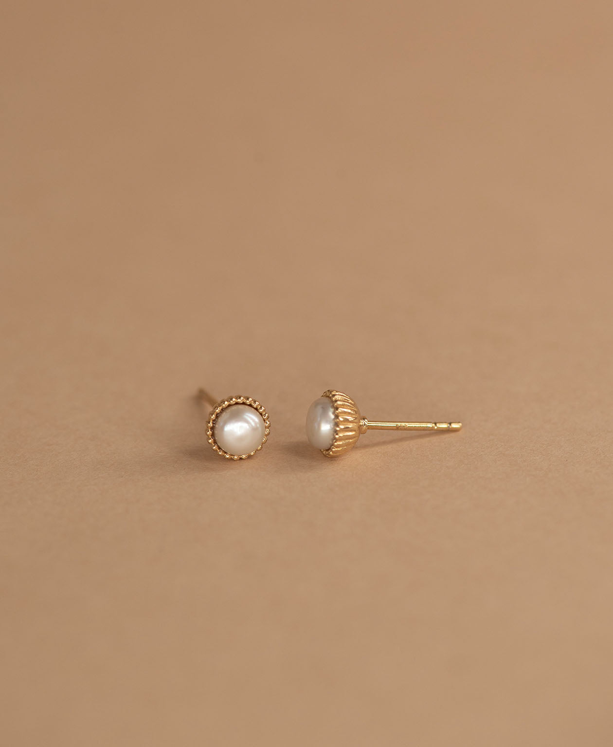 Pearl Earrings - 22k Gold Vermeil, Freshwater Pearl