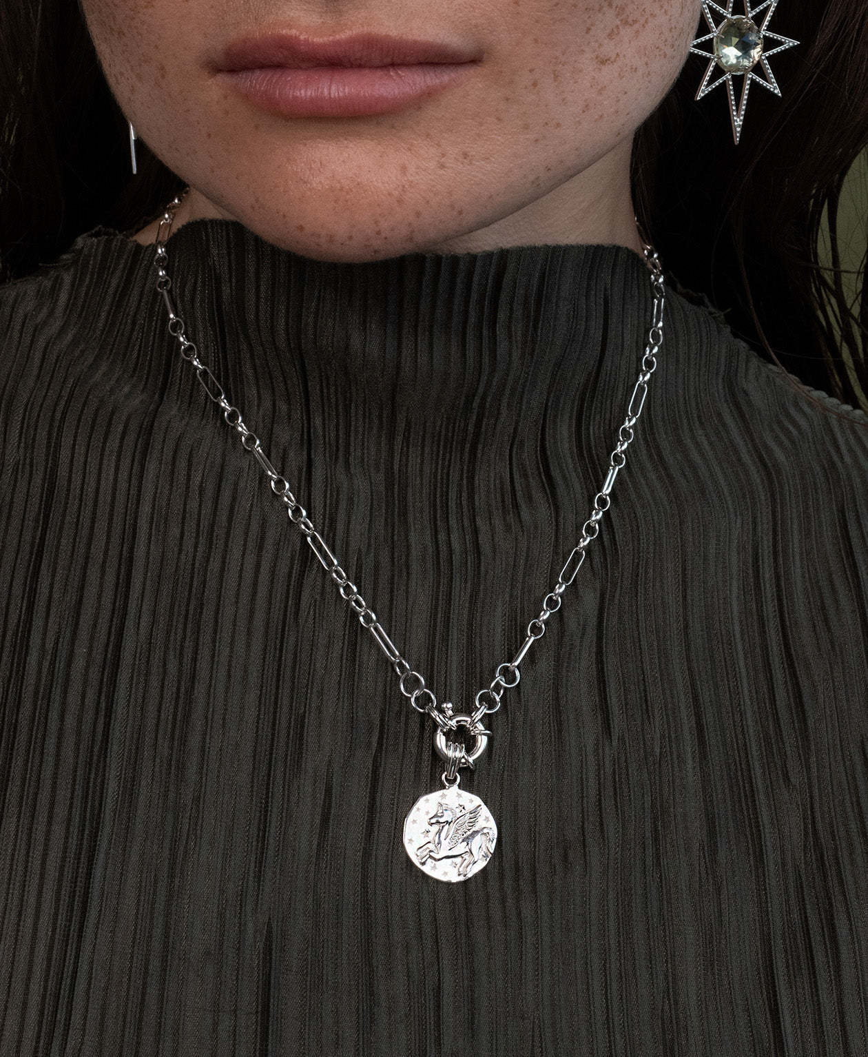 Pegasus Charm - 925 Sterling Silver