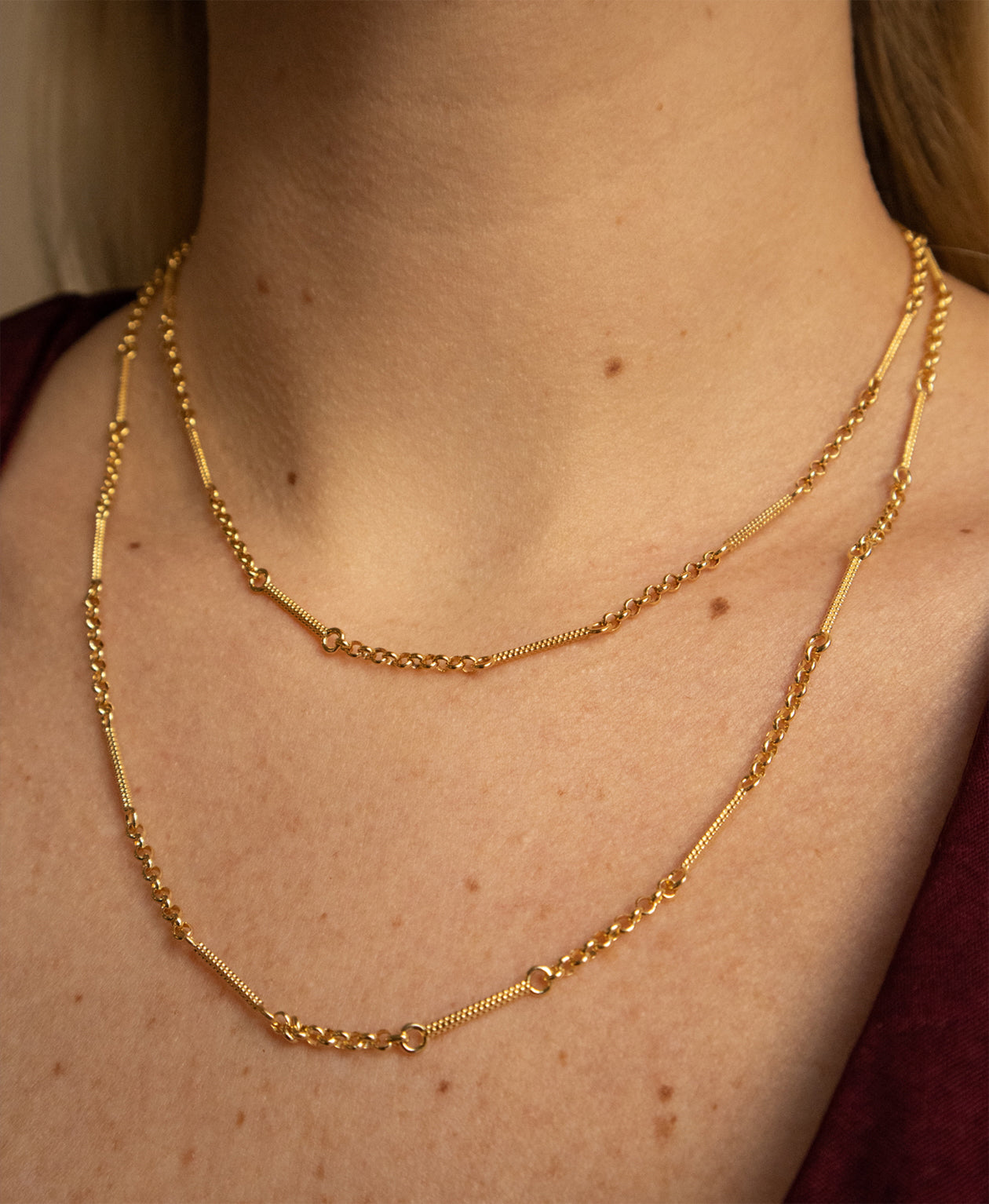 Poppy Chain (50cm) - 22k Gold Vermeil