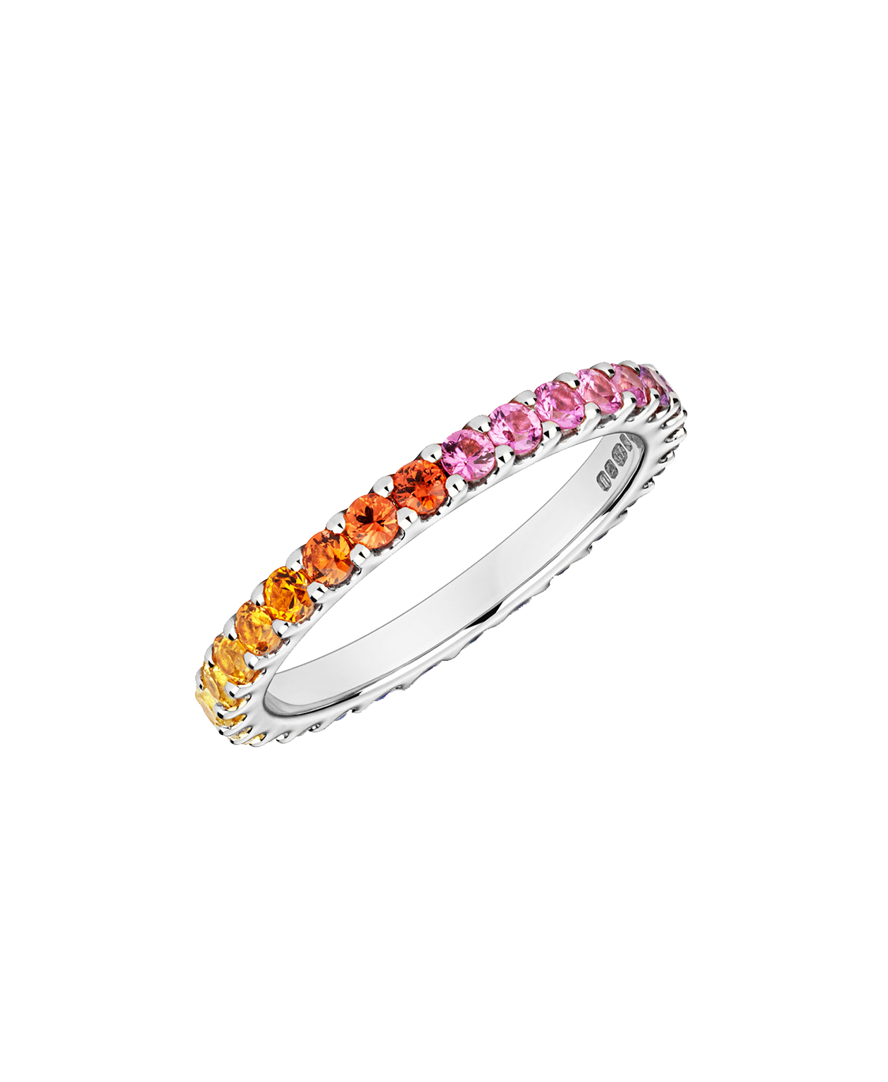 Rainbow Sempera Band 2mm - Platinum, Sapphire