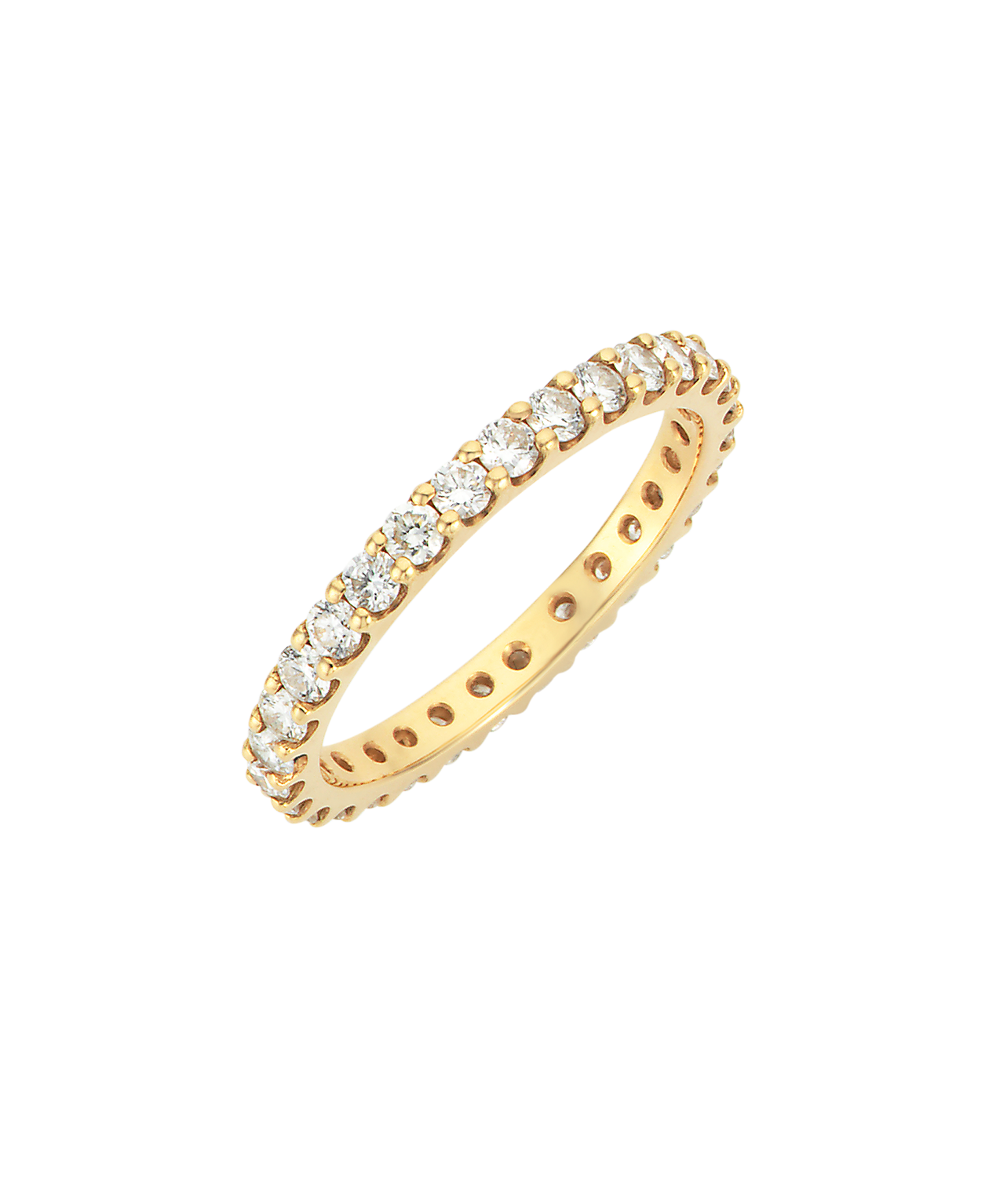 Sempera Eternity Band 2mm - 18k Yellow Gold, Diamond