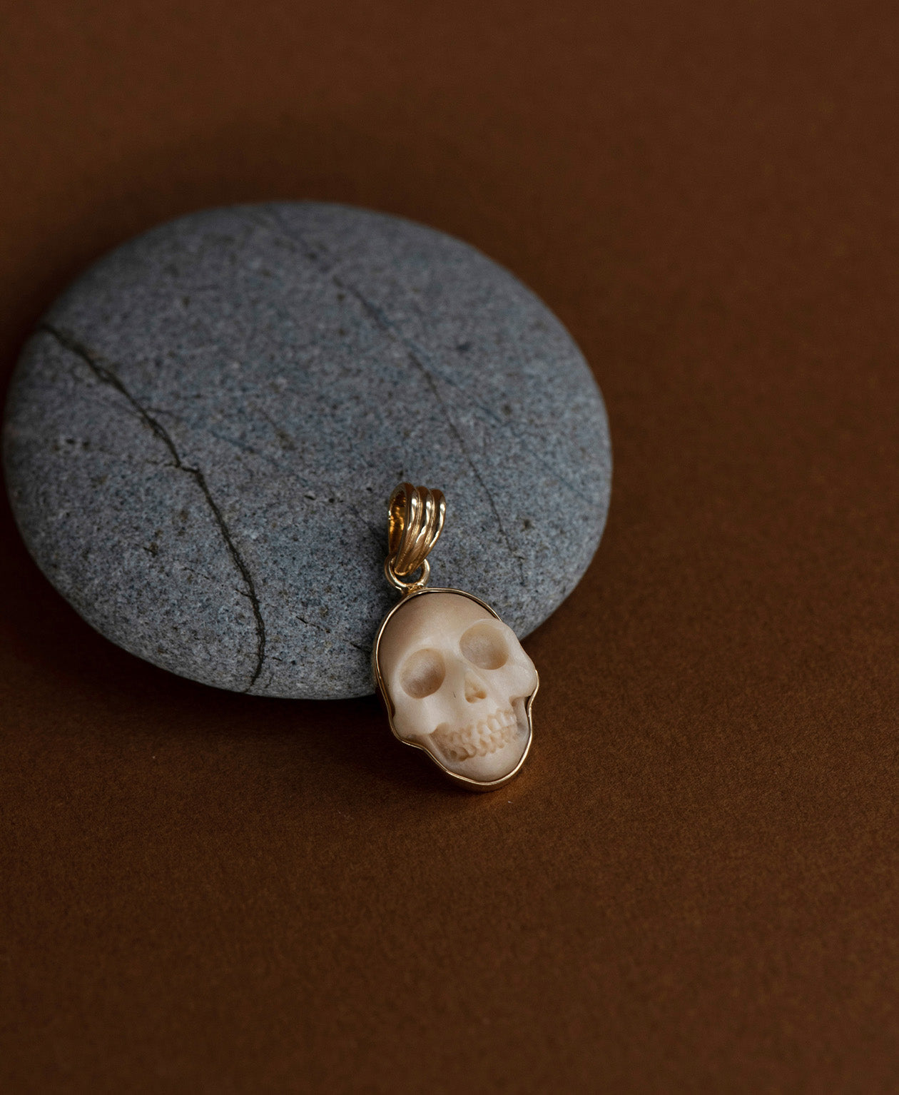 Skull Charm - 22k Gold Vermeil