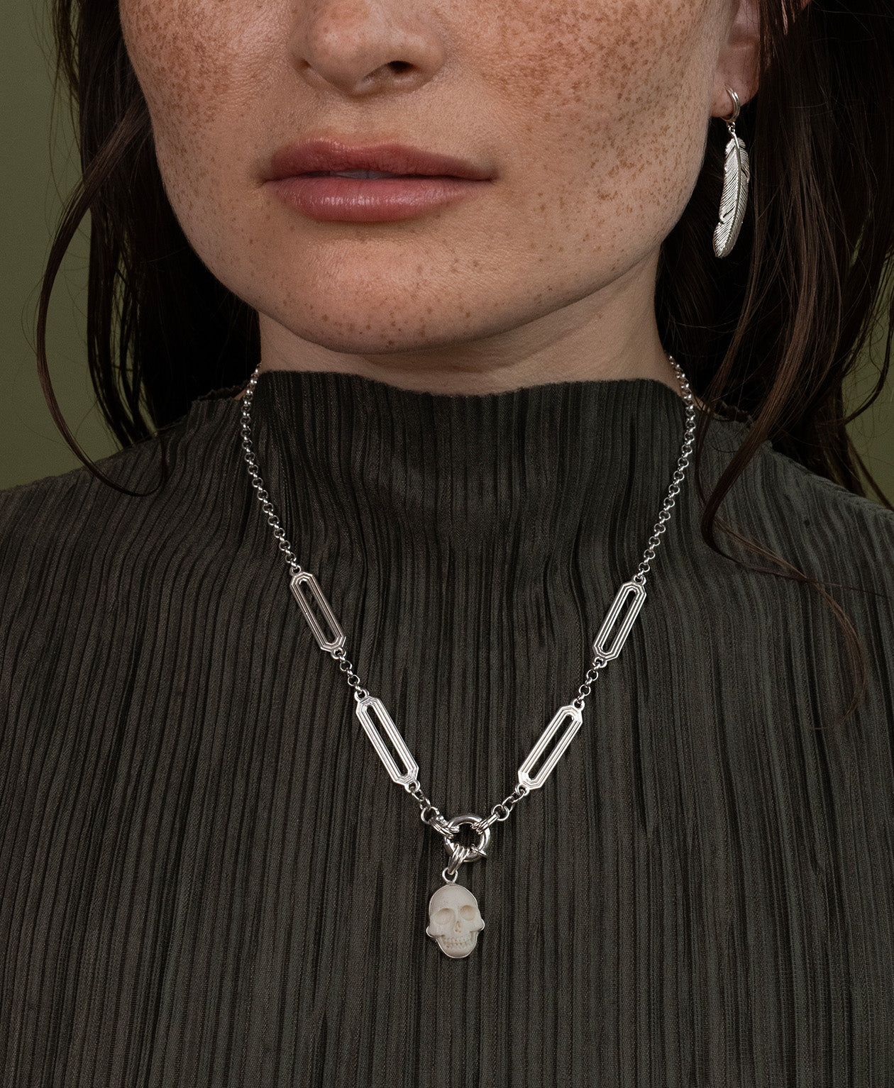 Skull Charm - 925 Sterling Silver