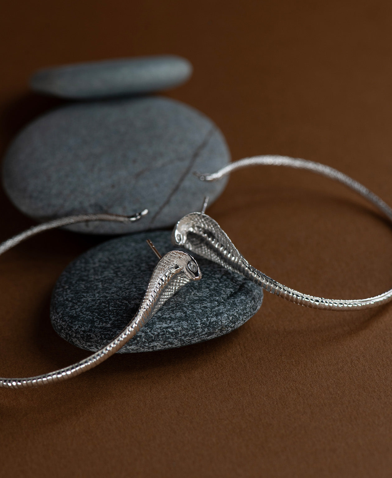 Snake Hoops - 925 Sterling Silver