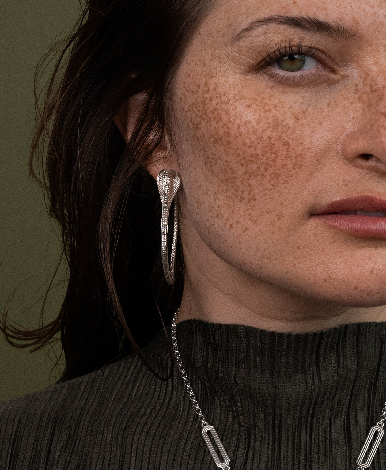 Snake Hoops - 925 Sterling Silver