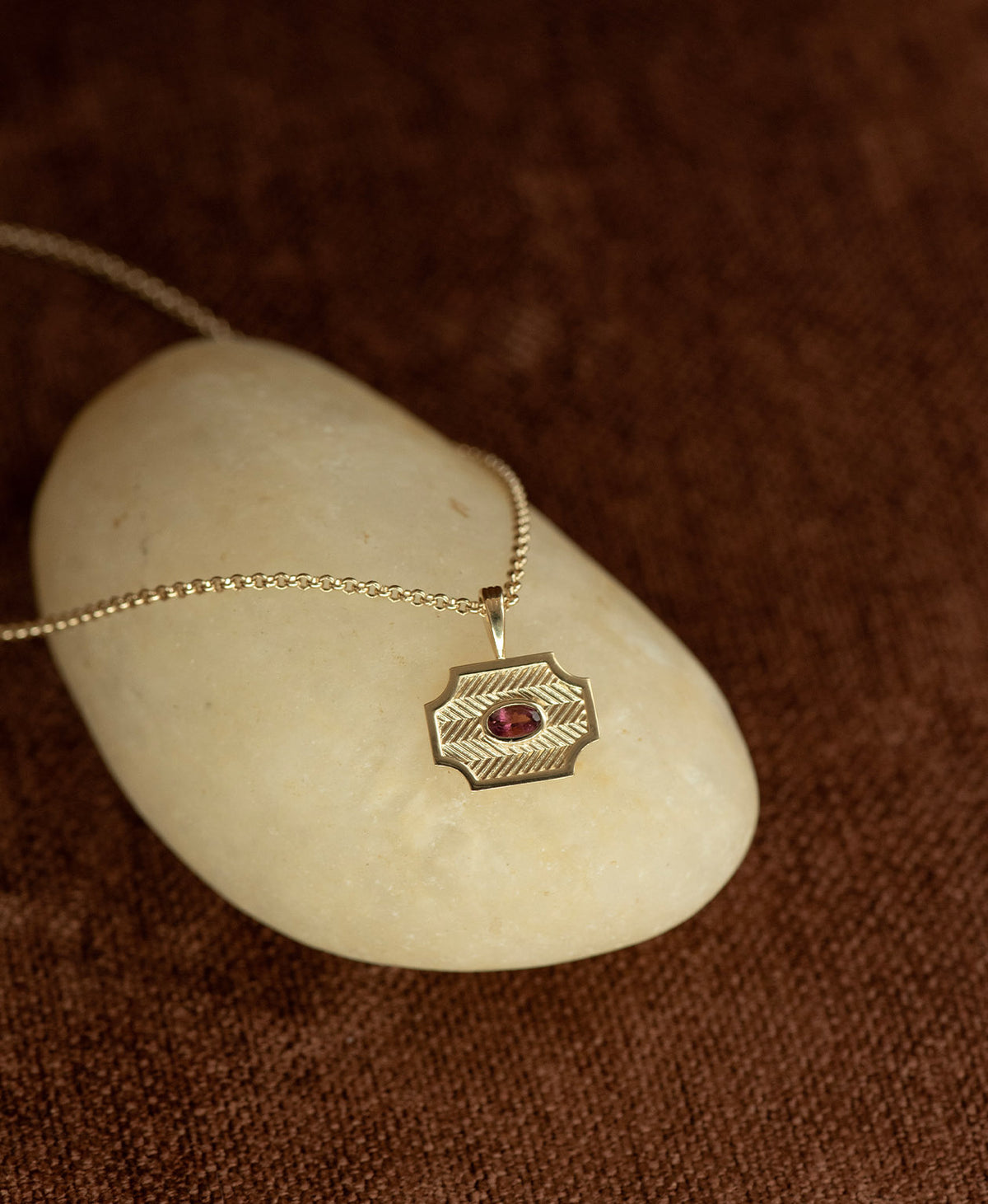 Soul Sister Necklace - 22k Gold Vermeil, Pink Tourmaline