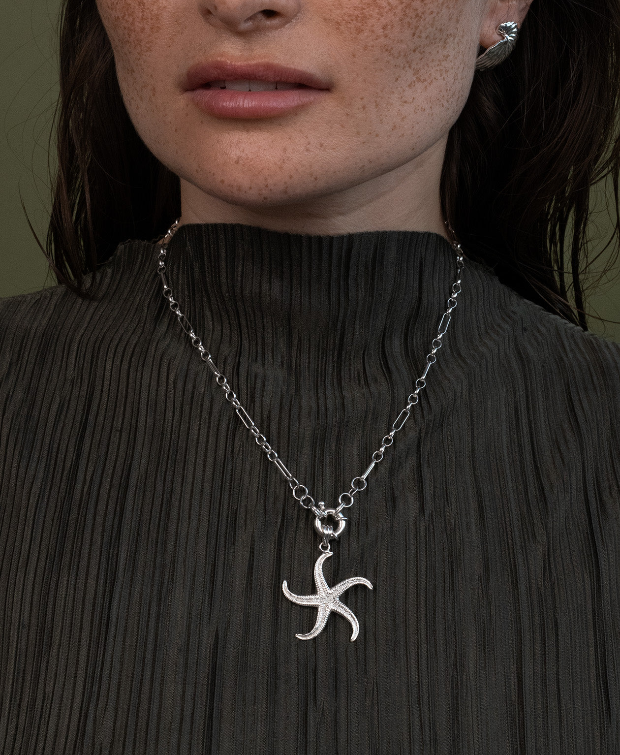 Starfish Charm - 925 Sterling Silver
