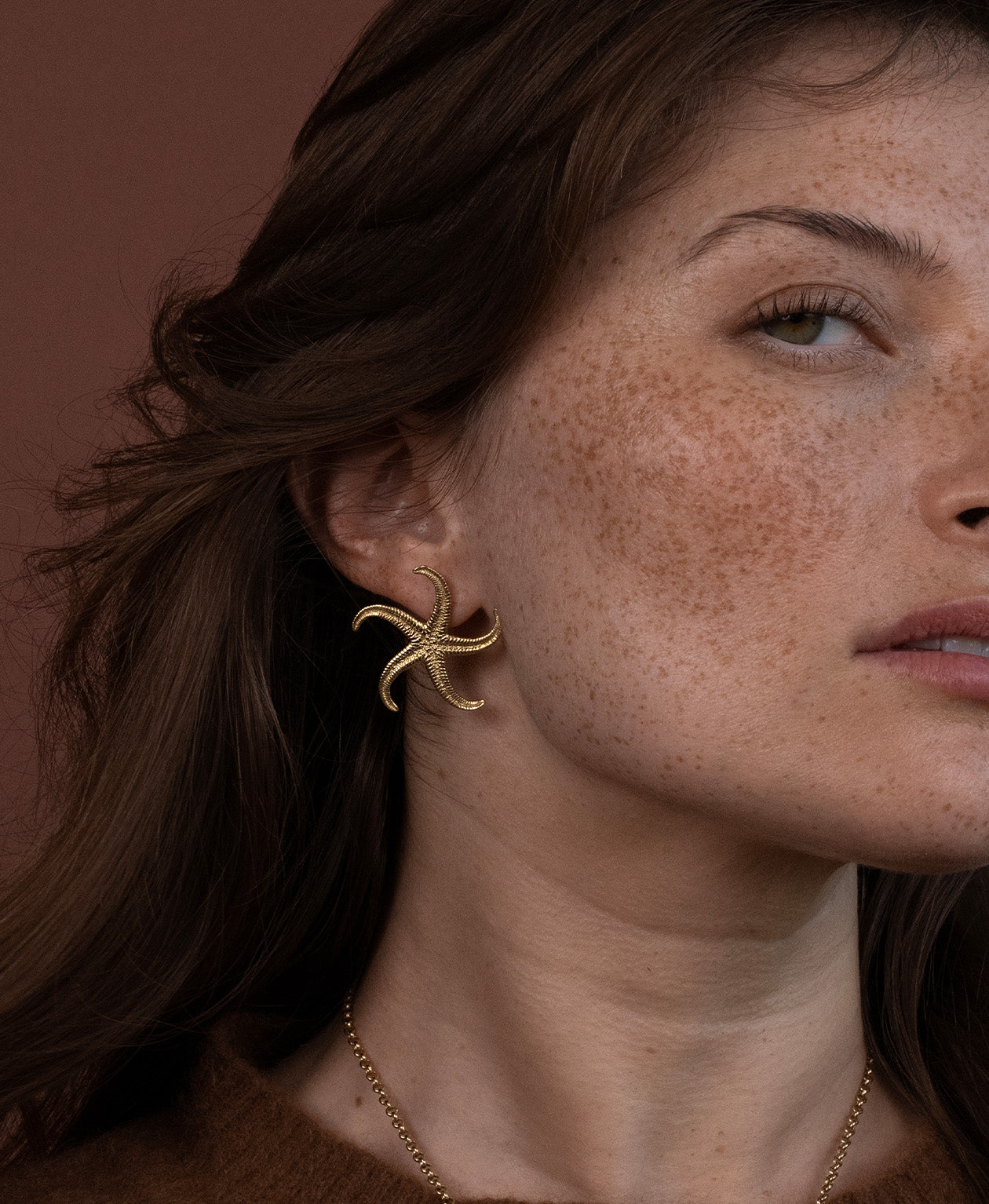 Starfish Earrings - 22k Gold Vermeil
