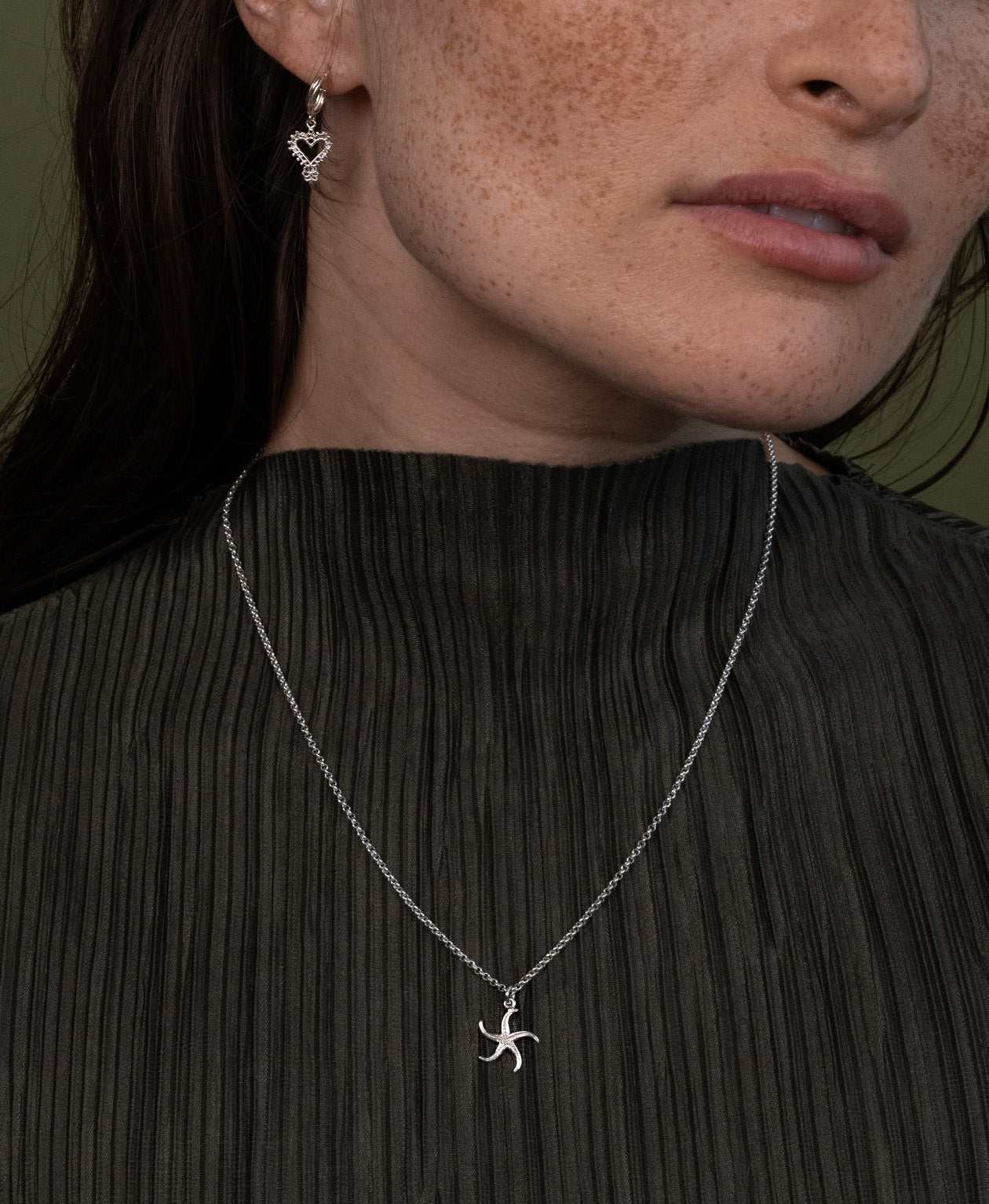Starfish Necklace - 925 Sterling Silver