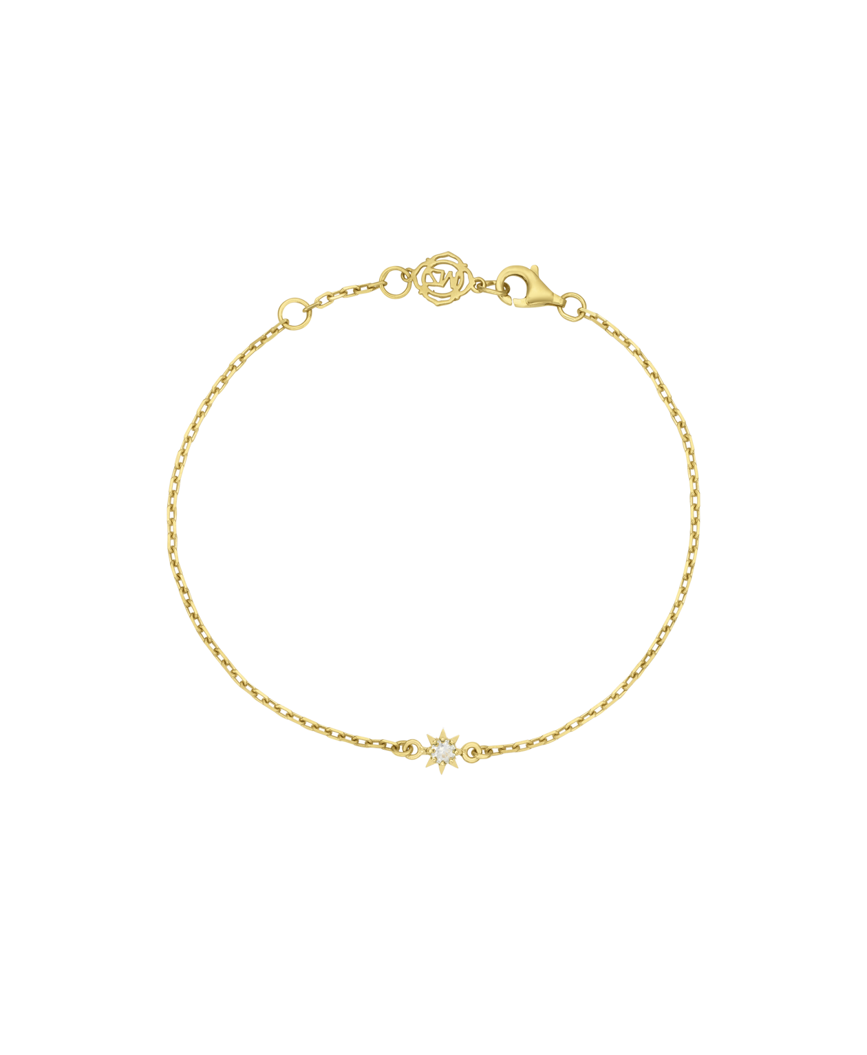 Stella Bracelet - 22k Gold Vermeil, White Zircon