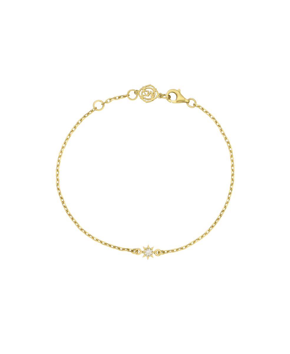 Stella Bracelet - 22k Gold Vermeil, White Zircon